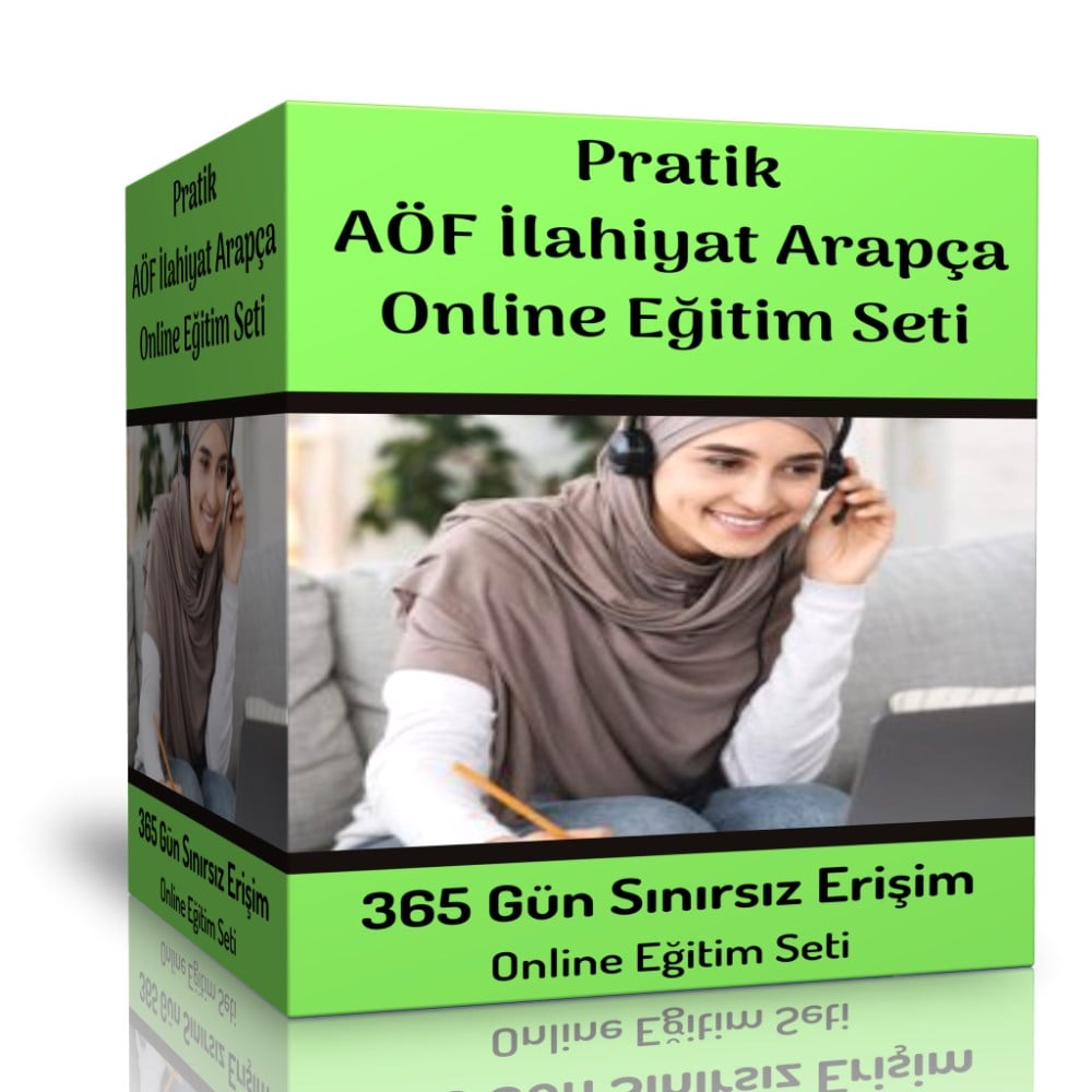 Pratik AÖF İlahiyat Arapça Online Görüntülü Eğitim Seti