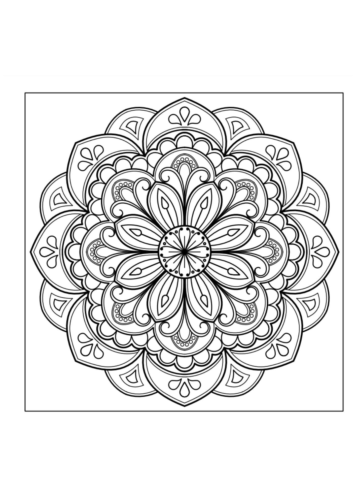 Profesyonel Mandala Boyama Kitabı (125 Süper Mandala)