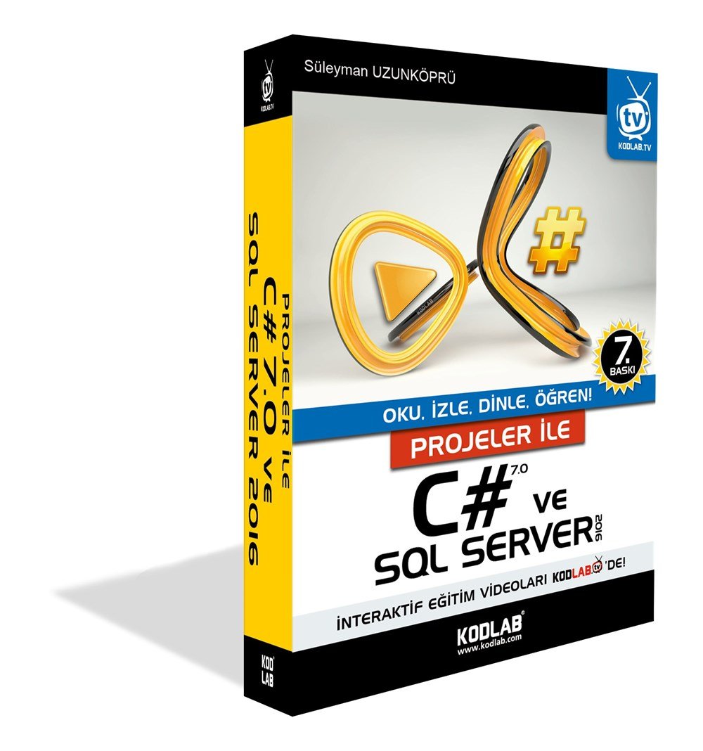 Projeler ile C7.0 ve SQL Server 2016 Eğitim Kitabı