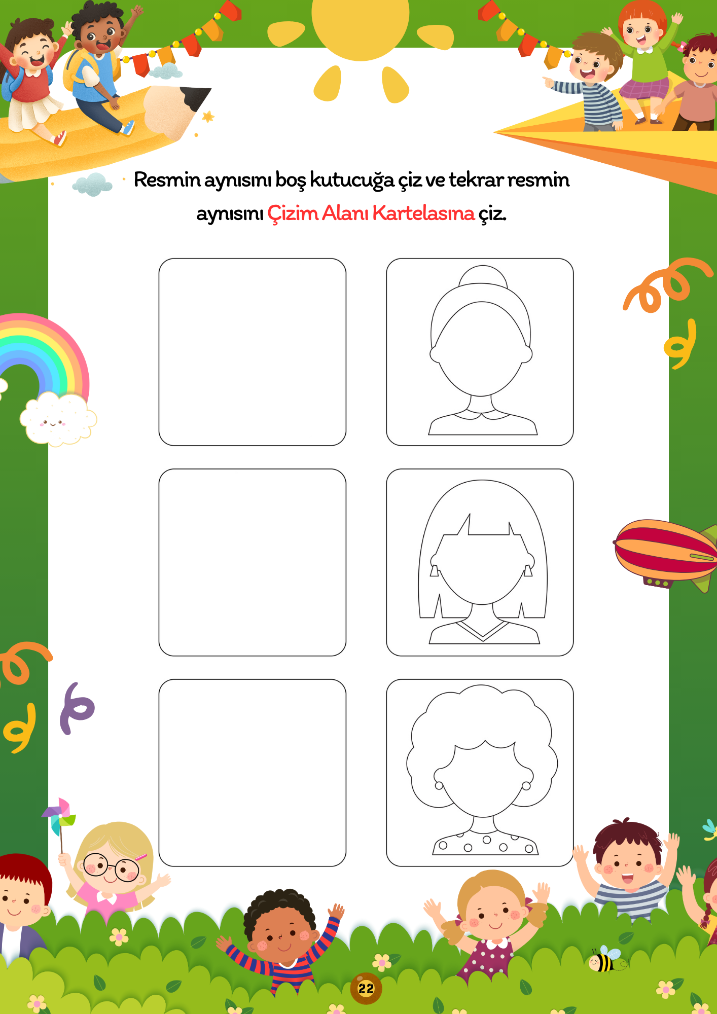 Resim Çizmeyi Öğreten YAZ-SİL Kitabı 