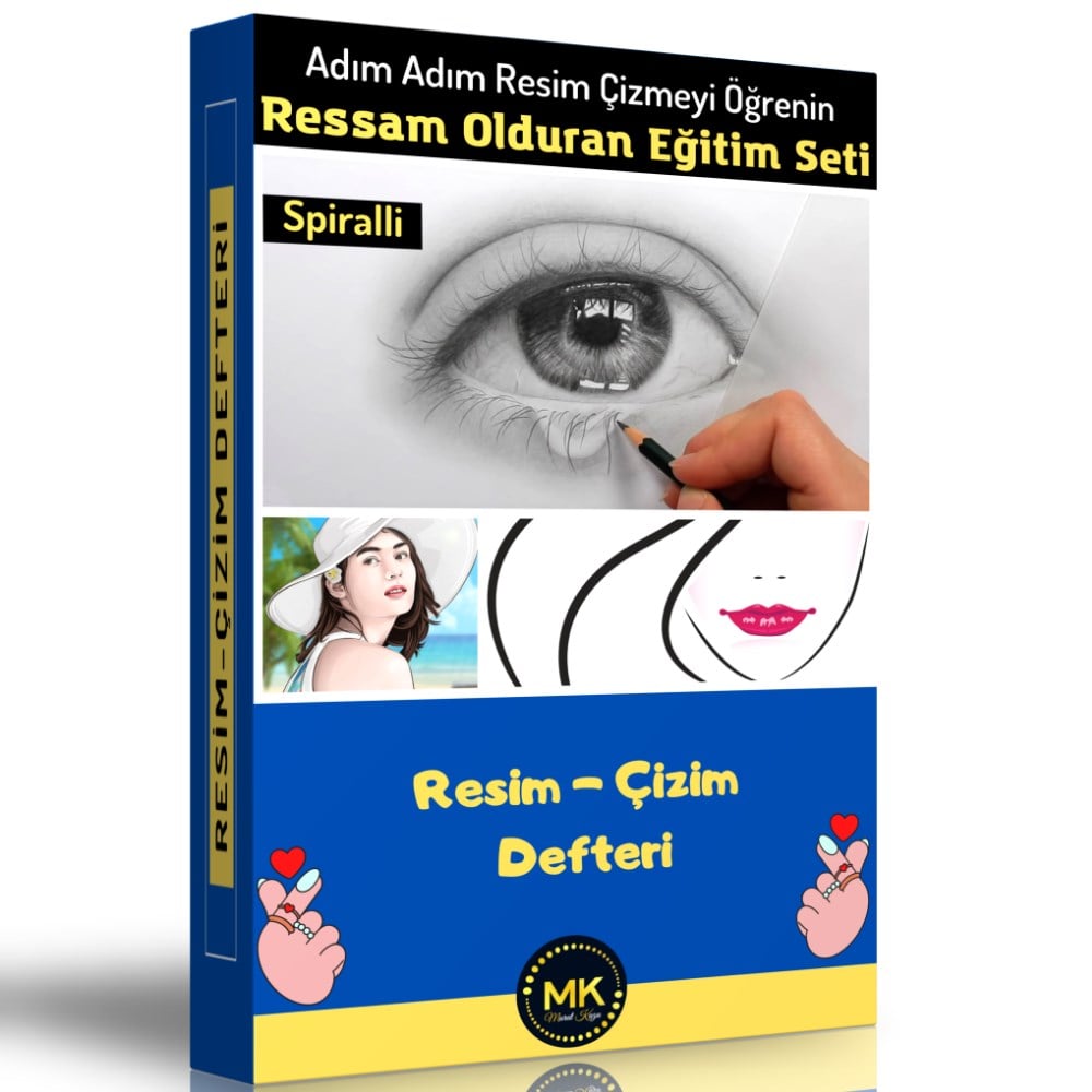 Ressam Olduran Eğitim Seti (2 Kitap ve Çizim Defteri)