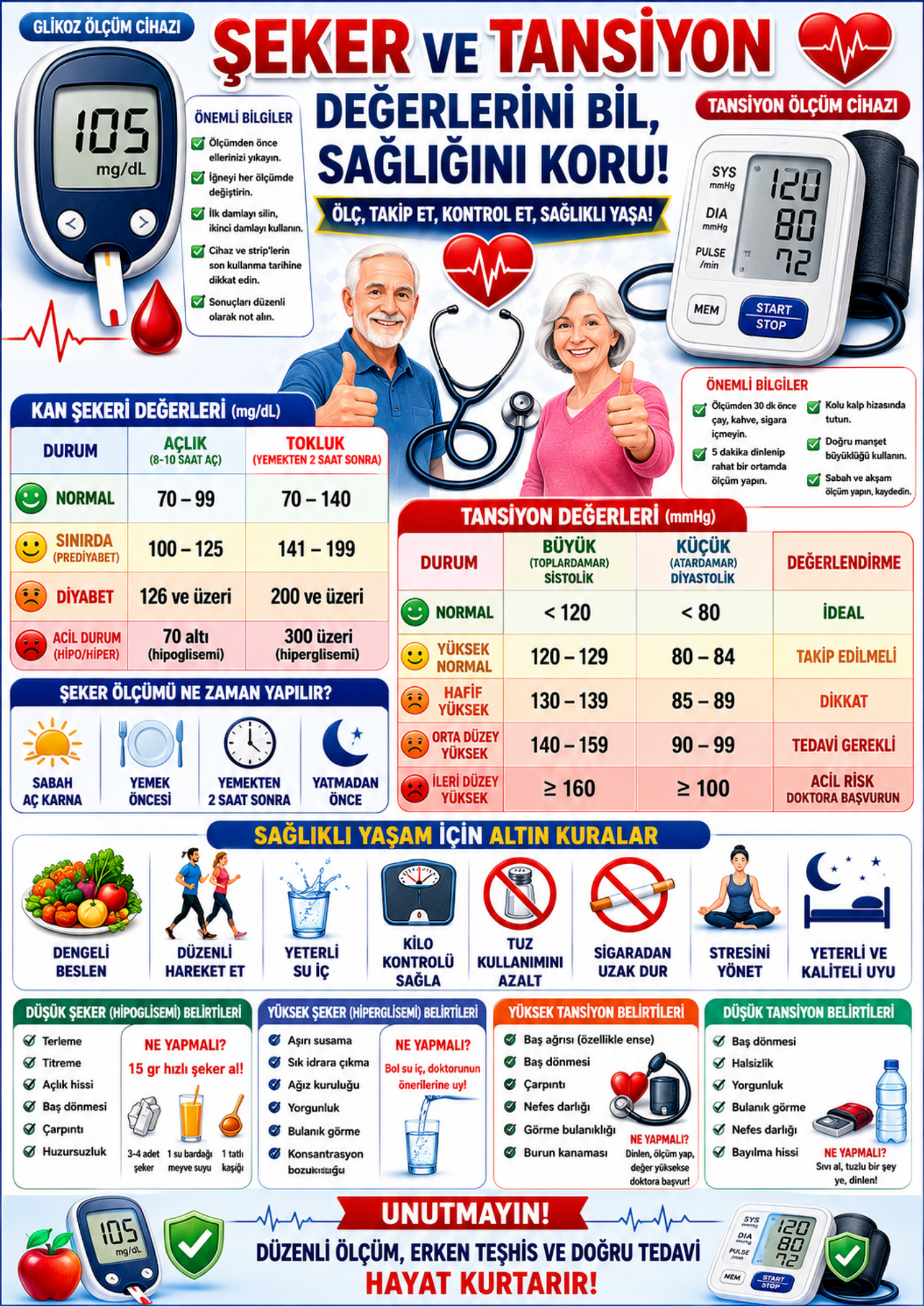 ŞEKER VE TANSİYON TAKİP ÇİZELGESİ – YAZ-SİL DEFTERİ