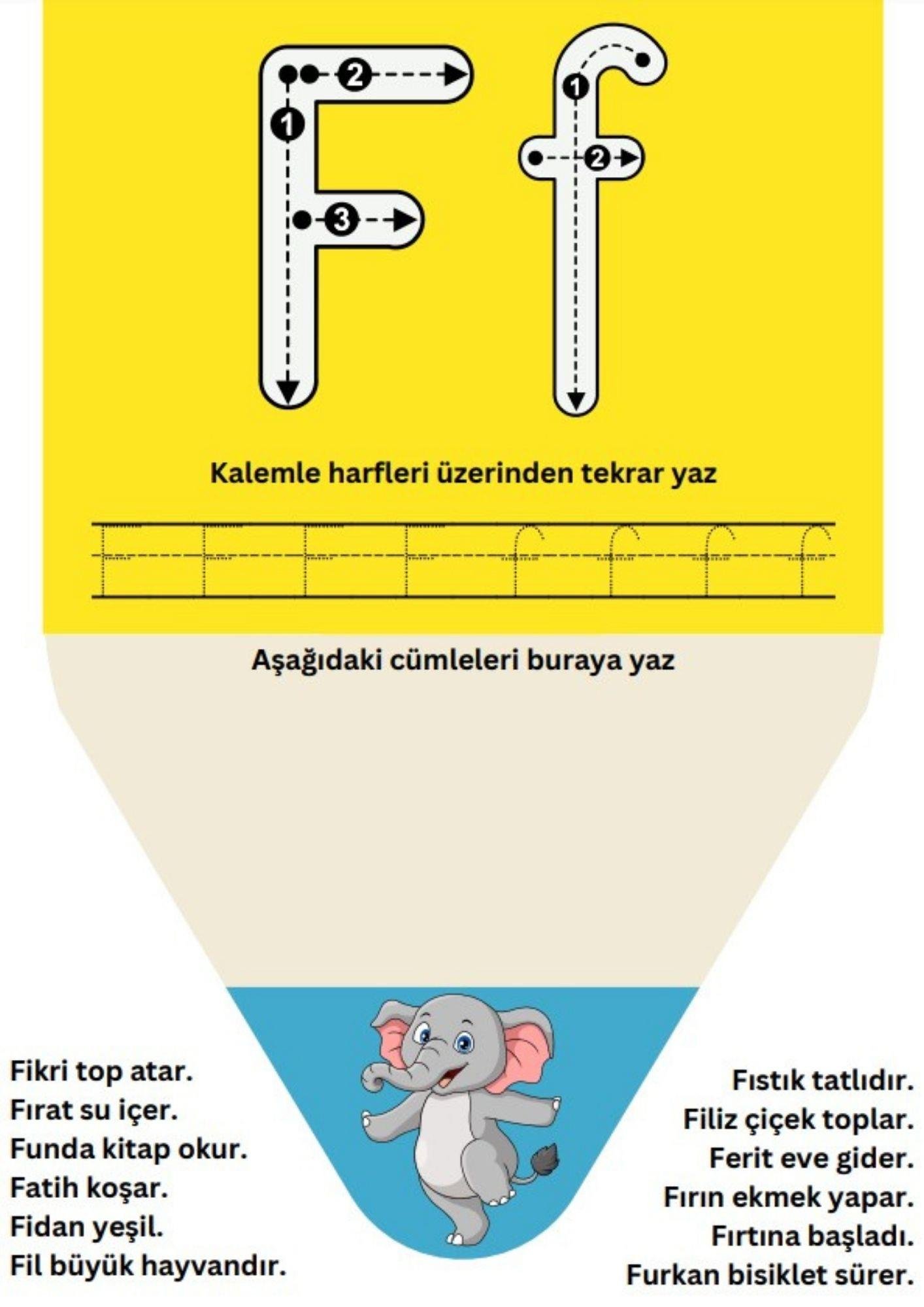 Sevimli Alfabe-Sayılar YAZ-SİL Kitabı 