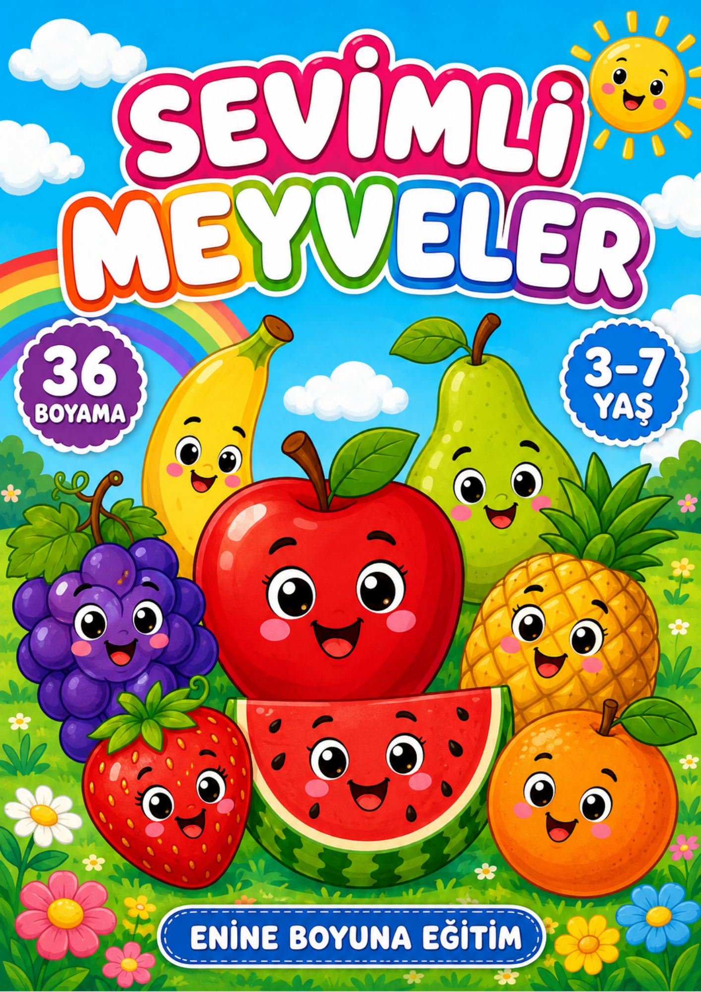 Sevimli Boyama Kitabı Seti – 2 Kitap, Toplam 72 Tam Sayfa
