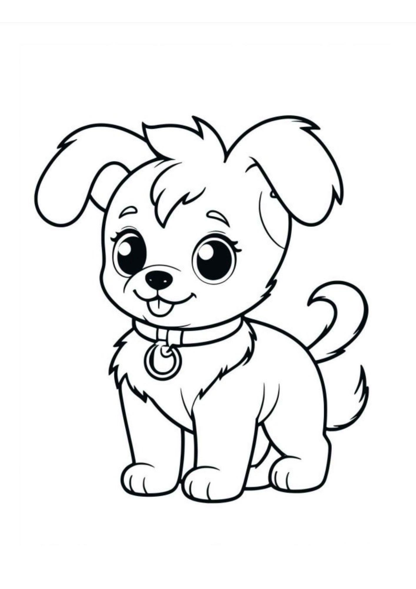 Sevimli Köpek Boyama Kitabı (Laminasyonlu Örnek Boyamalar)