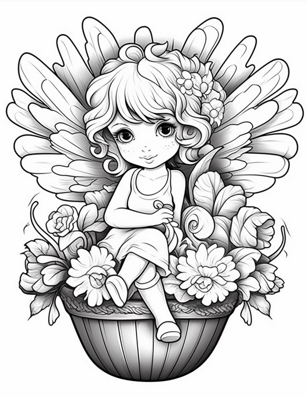 Sevimli Peri Boyama Kitabı