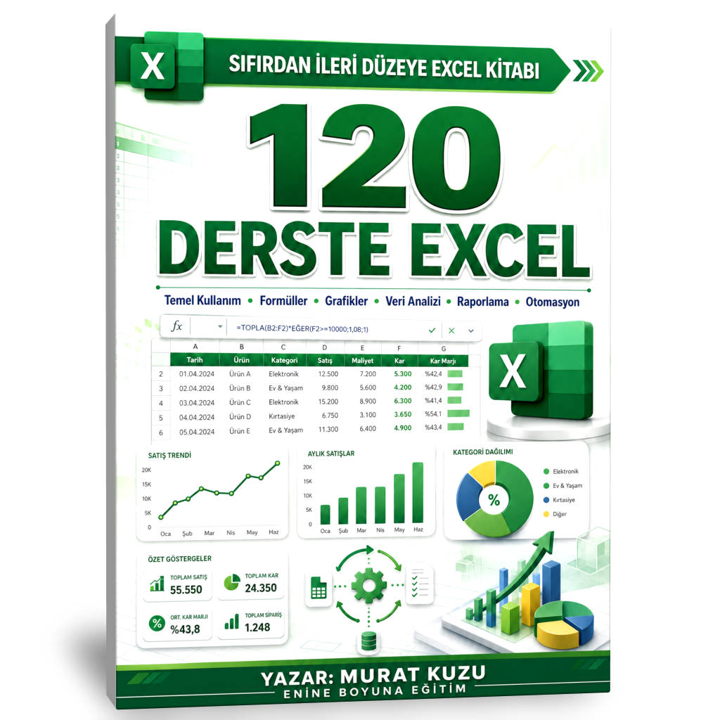 SIFIRDAN İLERİ DÜZEYE EXCEL KİTABI