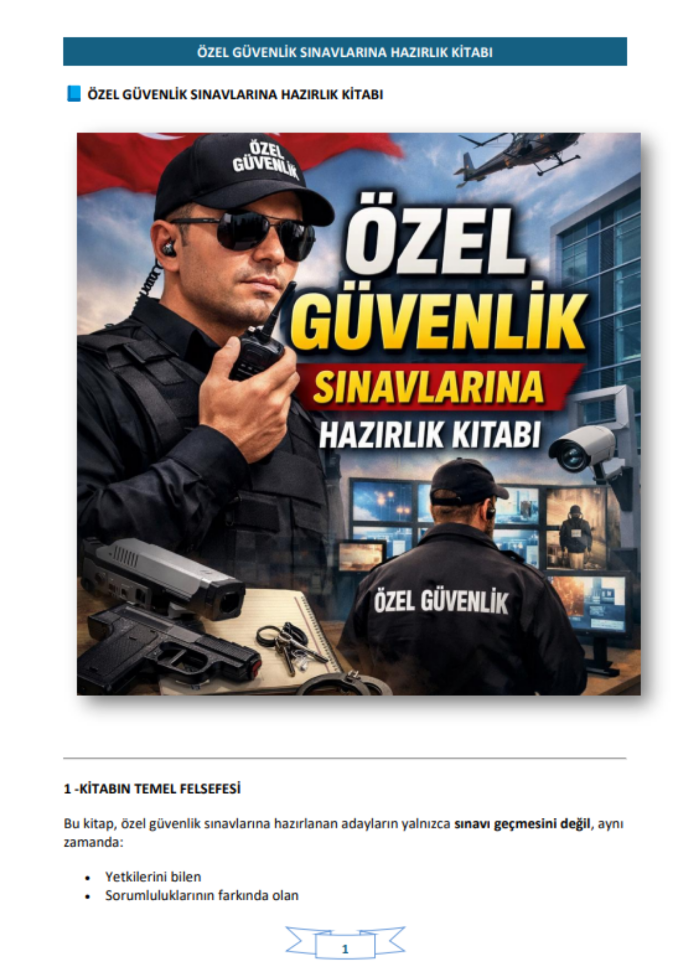 Silahlı Özel Güvenlik Sınavı Hazırlık Kitabı