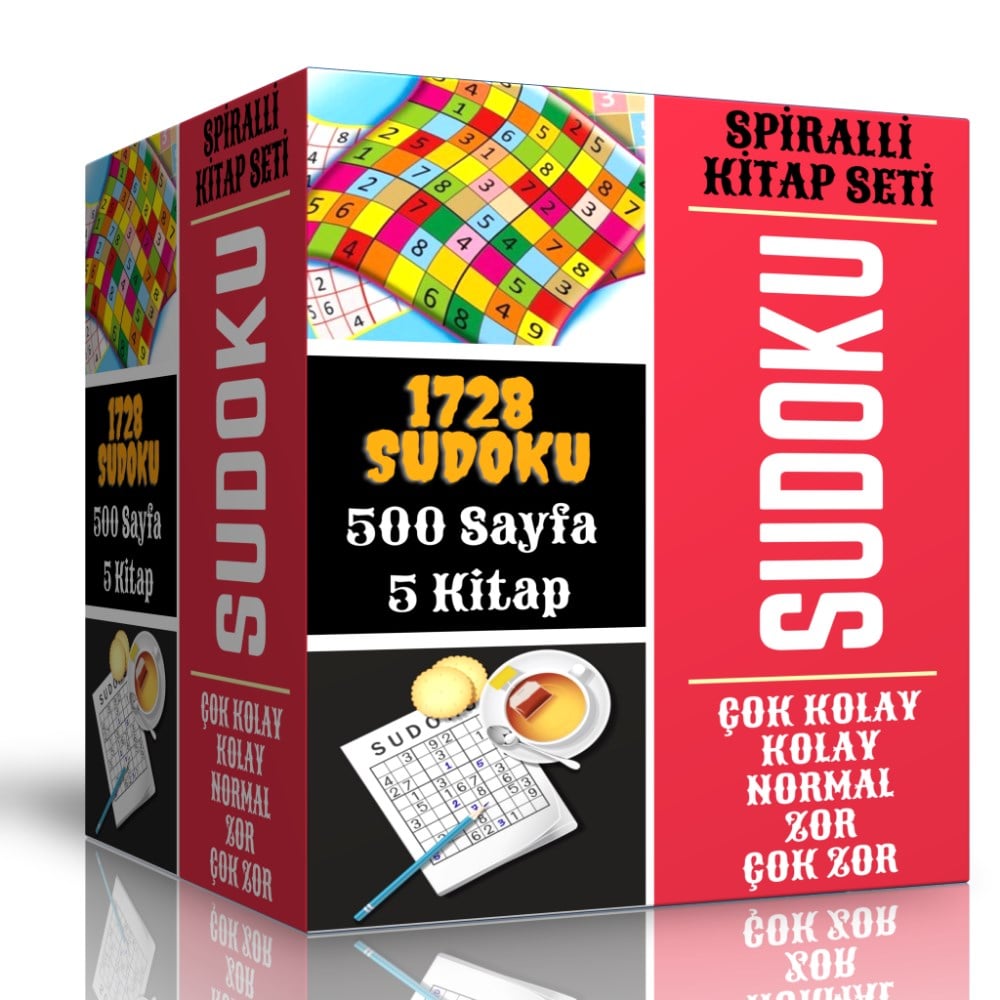 Spiralli Sudoku Kitap Seti (1728 Süper Sudoku)