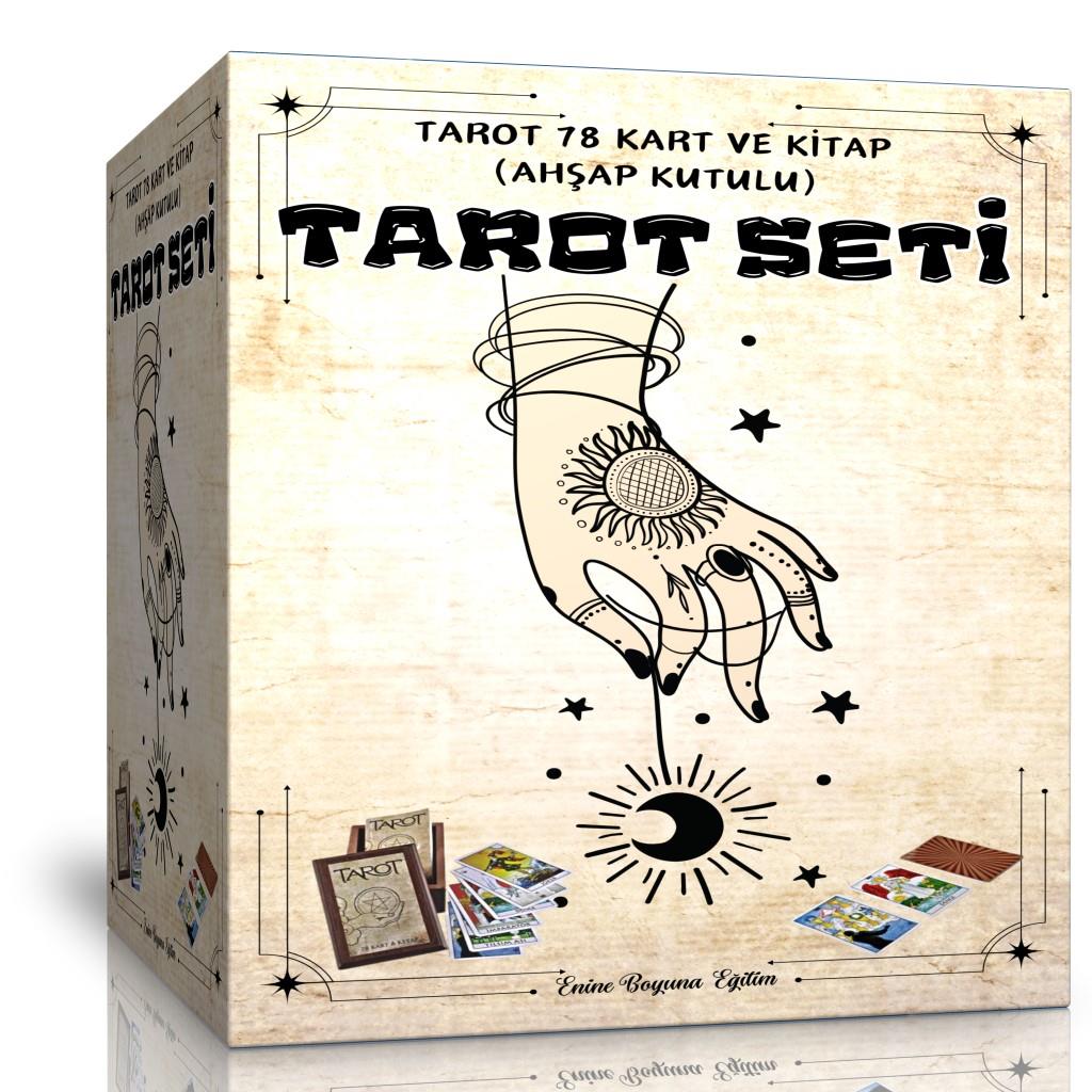 TAROT Seti (78 Kart ve Kitap) Ahşap Kutulu