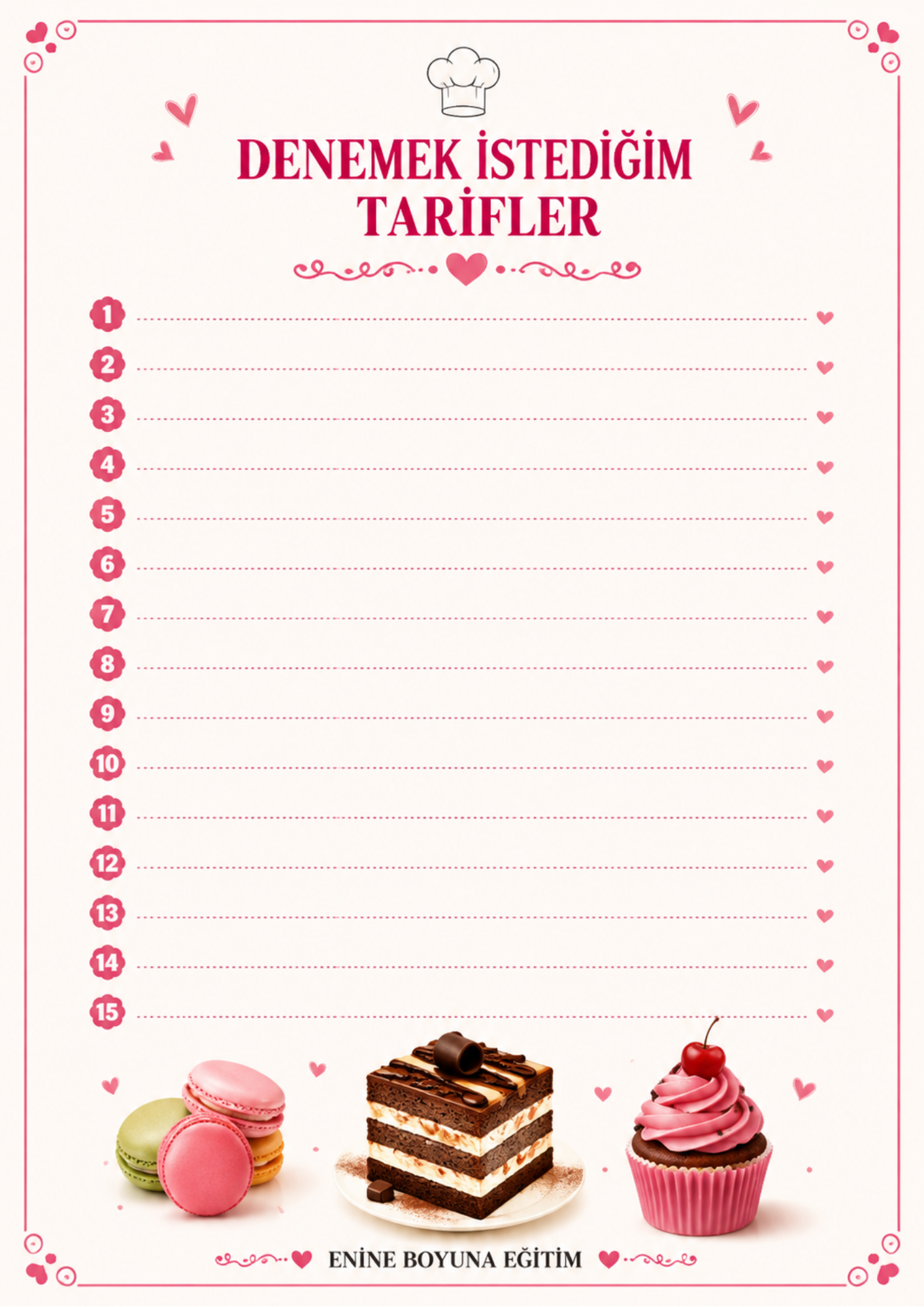 Tatlı Tarifleri Defterim