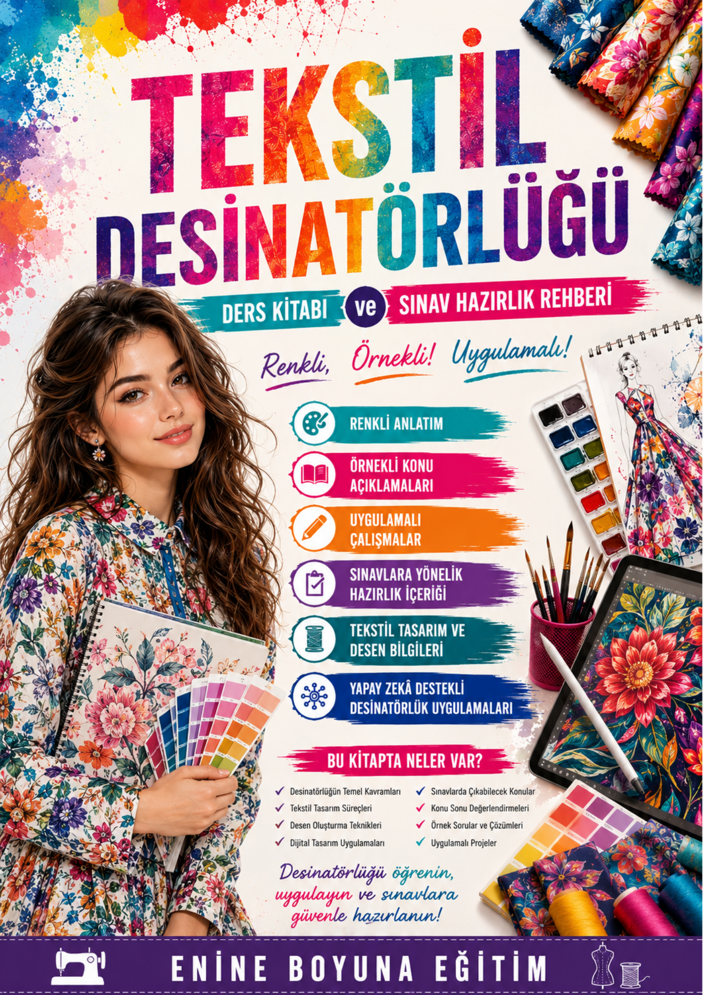 TEKSTİL DESİNATÖRLÜĞÜ DERS KİTABI VE SINAV HAZIRLIK REHBERİ 