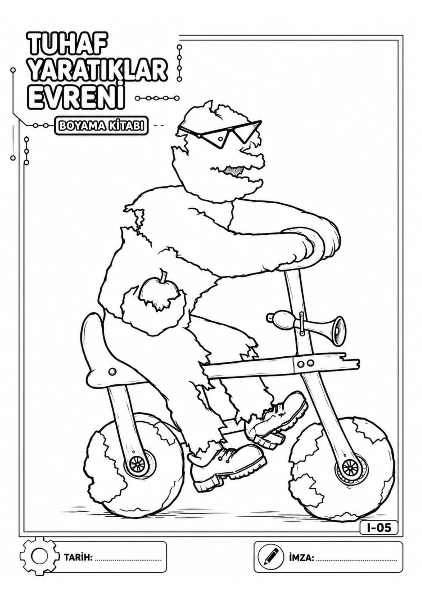 Tuhaf Yaratıklar Evreni – 35 Karakter Boyama Kitabı 