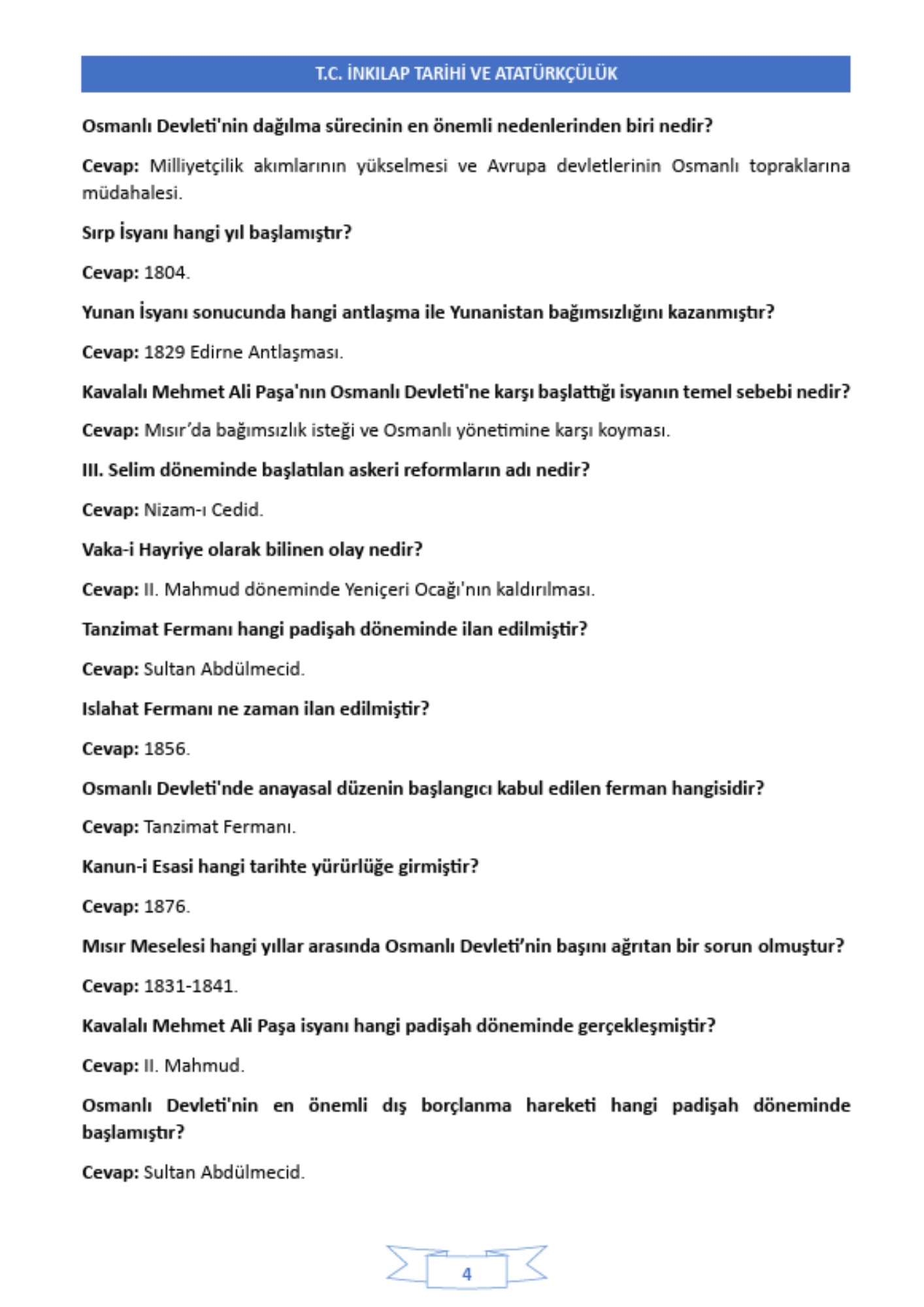 TYT • AYT • KPSS ve TÜM SINAVLAR İÇİN İNKILAP TARİHİ