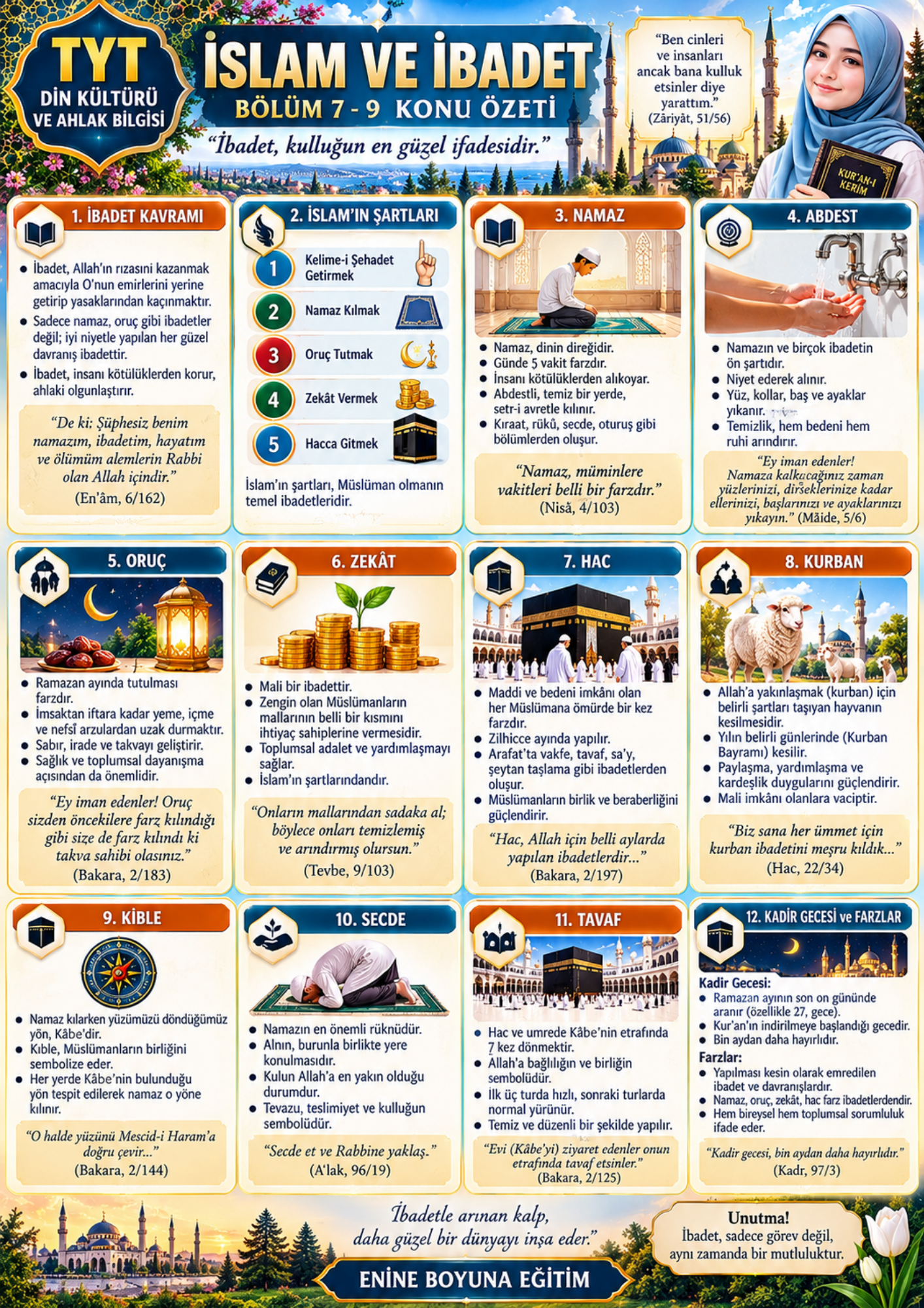 TYT Din Kültürü ve Ahlak Bilgisi PDF Eğitim Seti 