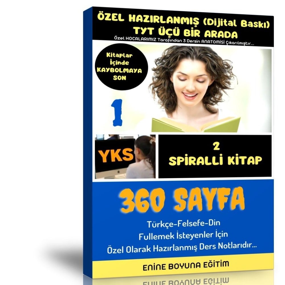 TYT Üçü Bir Arada Ders Notları Eğitim Seti (Türkçe-Felsefe-Din)