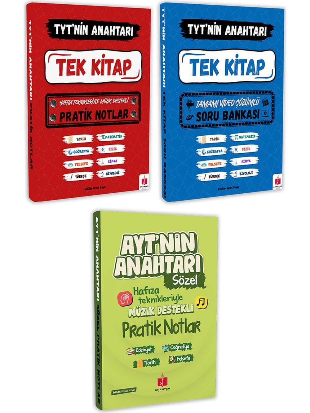 TYT'nin Anahtarı – Hızlı TYT & AYT Sözel (3 Süper Kitap Seti)