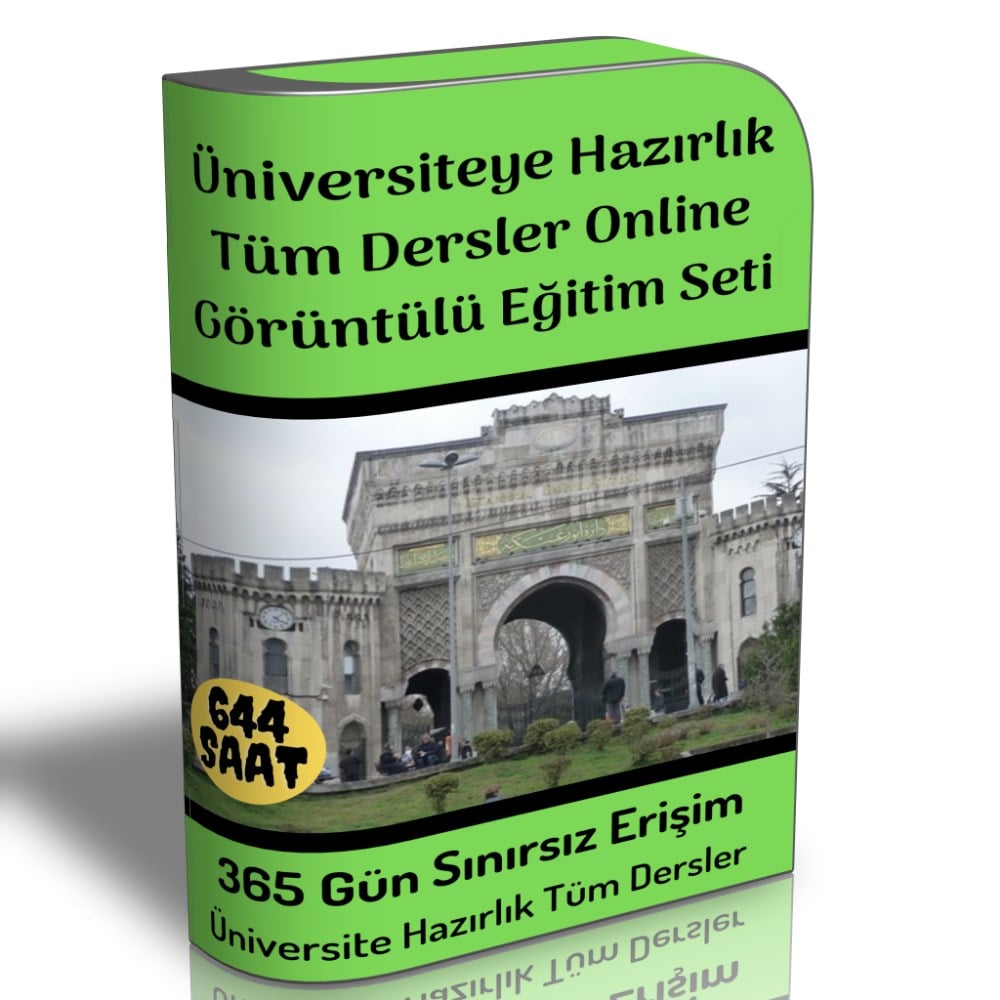 Üniversiteye Hazırlık Tüm Dersler Online Görüntülü Eğitim Seti