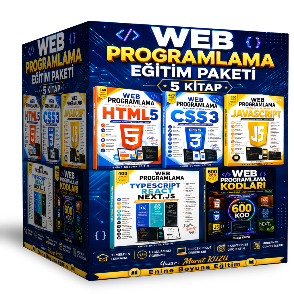 Web Programlama Eğitim Paketi 5 Kitap