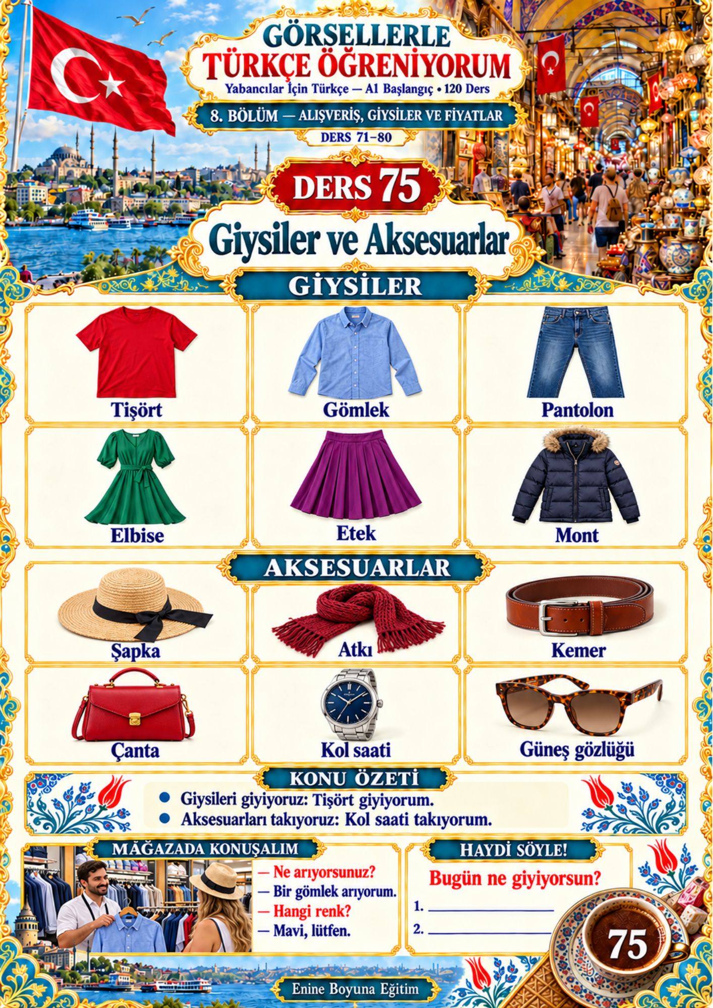 Yabancılar İçin Görsellerle Türkçe Öğreniyorum 