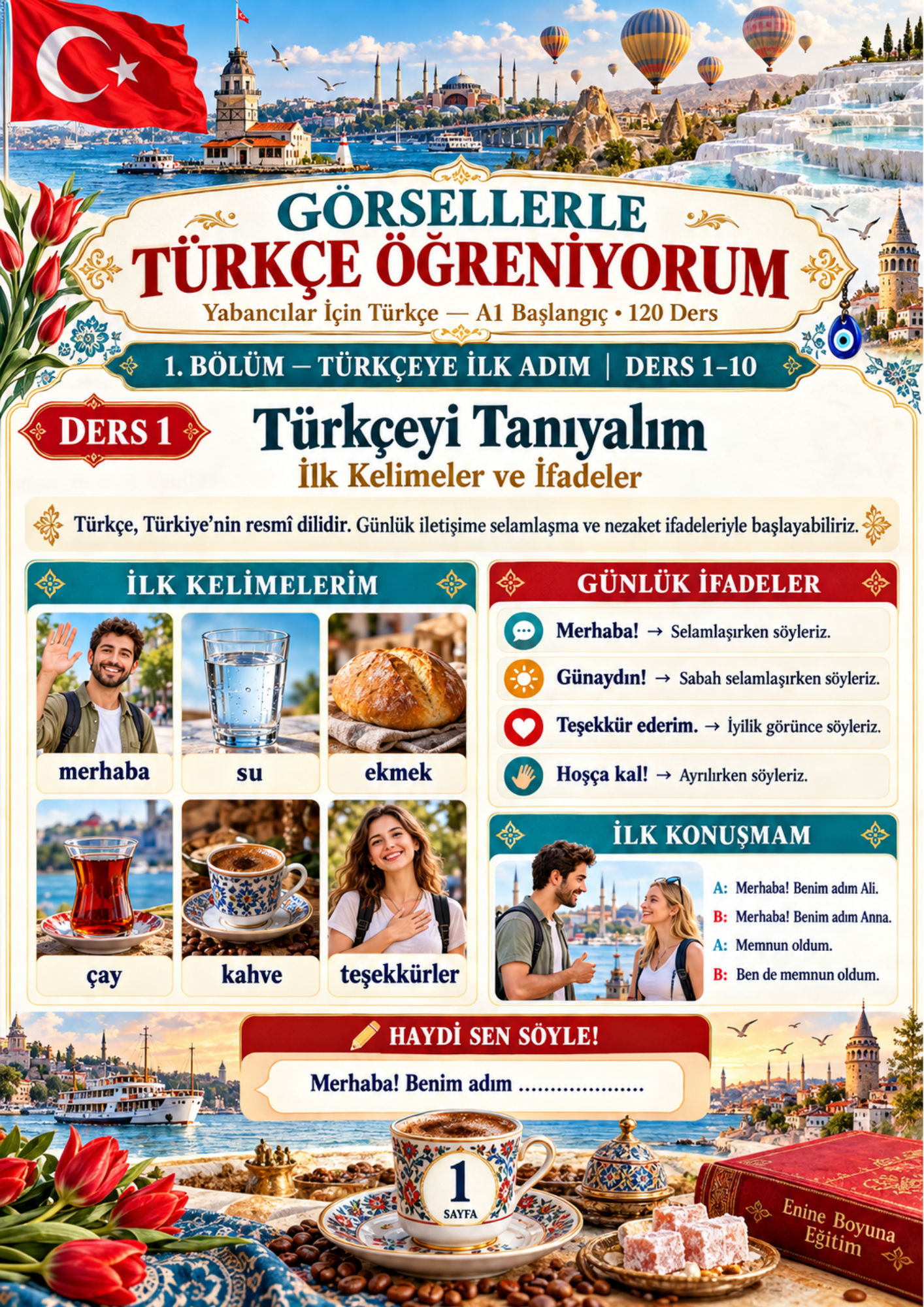 Yabancılar İçin Görsellerle Türkçe Öğreniyorum 