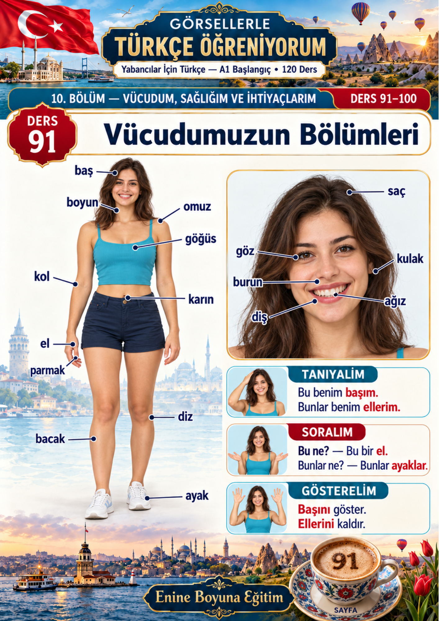 Yabancılar İçin Görsellerle Türkçe Öğreniyorum 