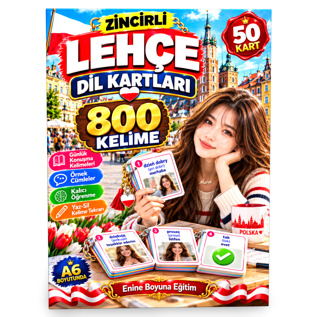 YAZ-SİL ÖZELLİKLİ, LAMİNE EDİLMİŞ LEHÇE DİL KARTLARI