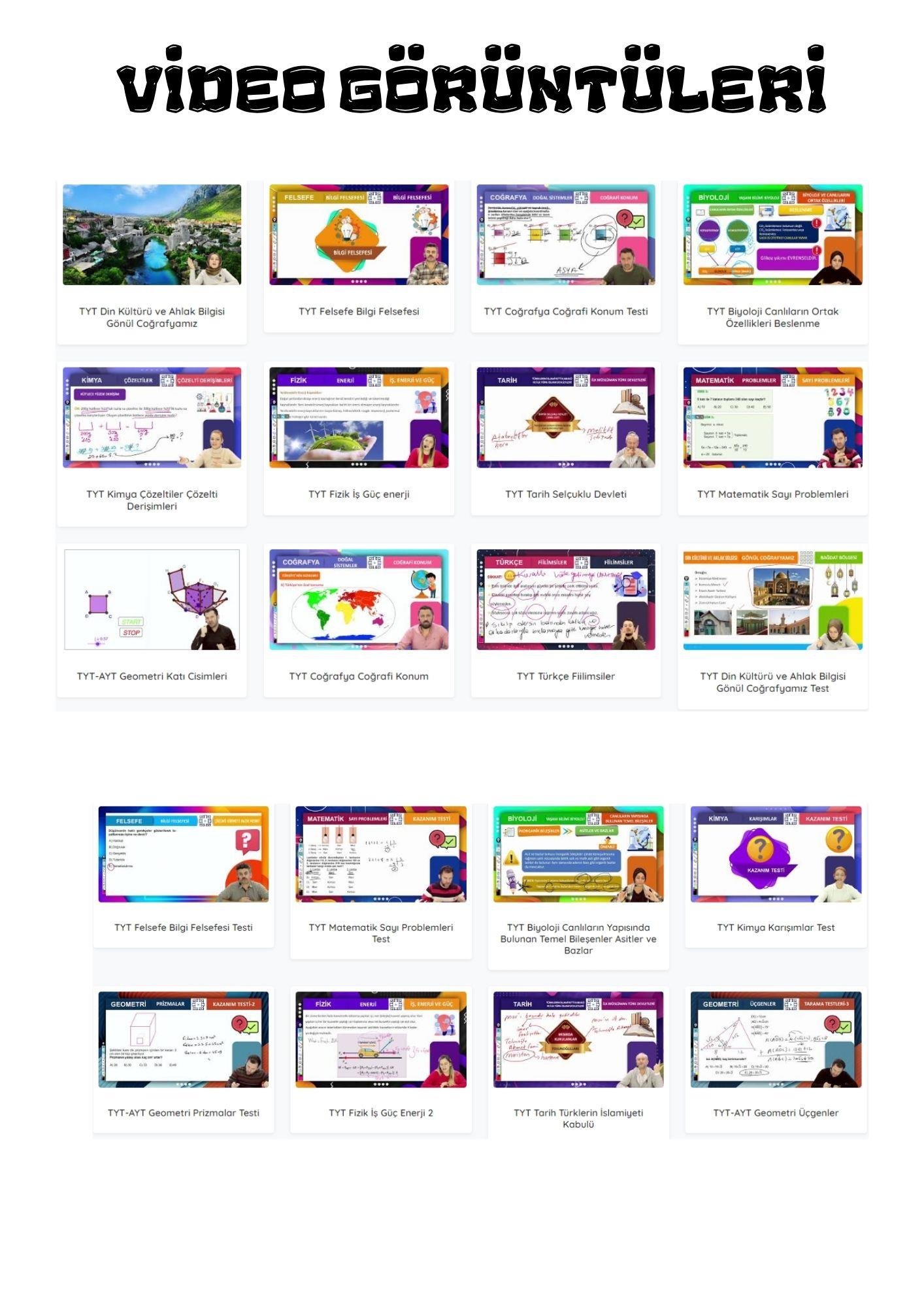 YKS Eşit Ağırlık Online Eğitim Seti