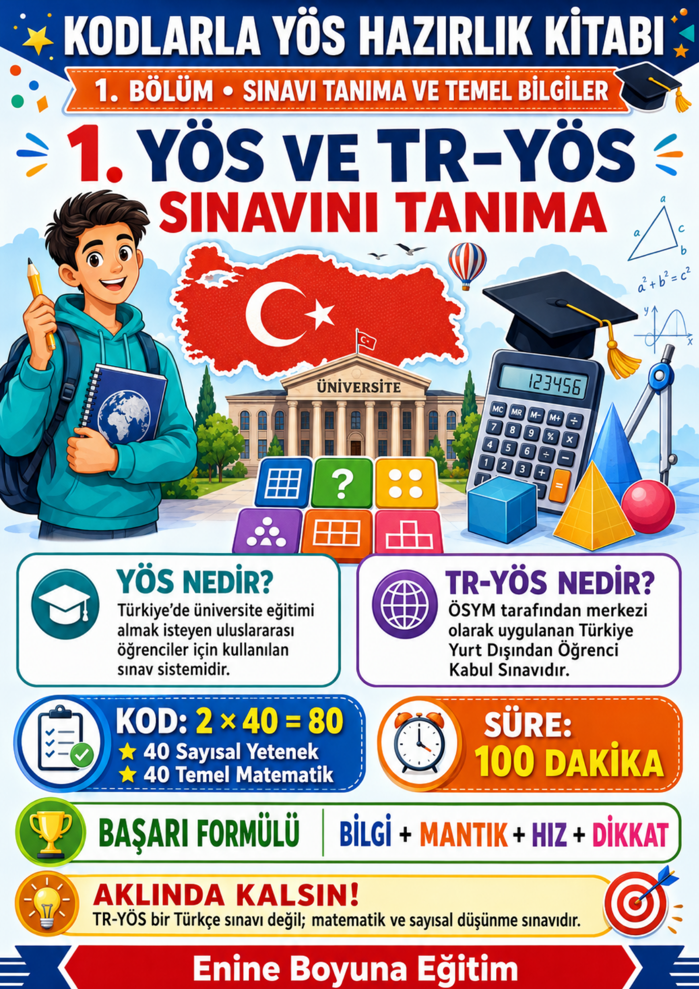 YÖS Hazırlık Kitabı - KODLARLA YÖS (100 KOD)