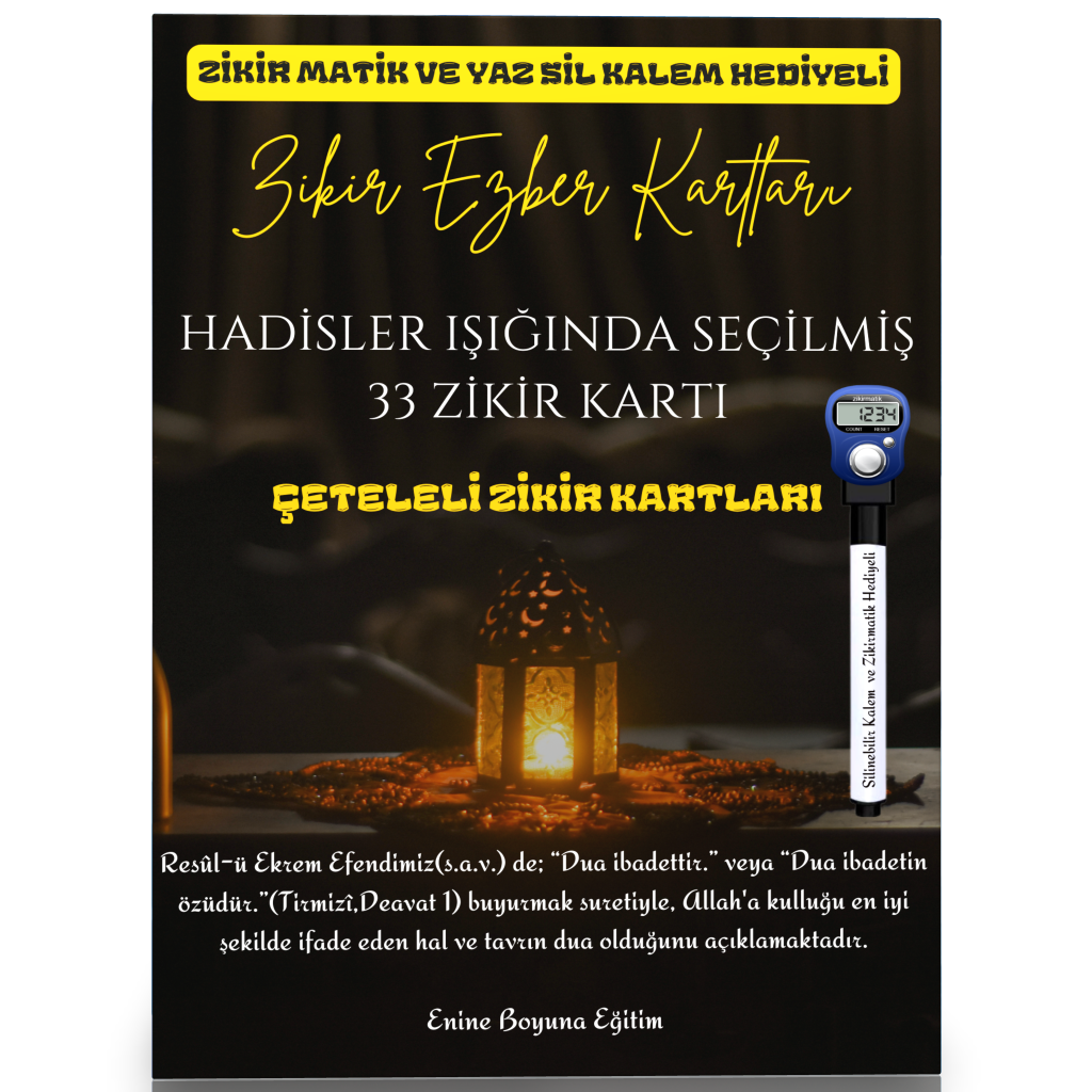 Zikir Ezber Kartları (Zikirmatik Seti)