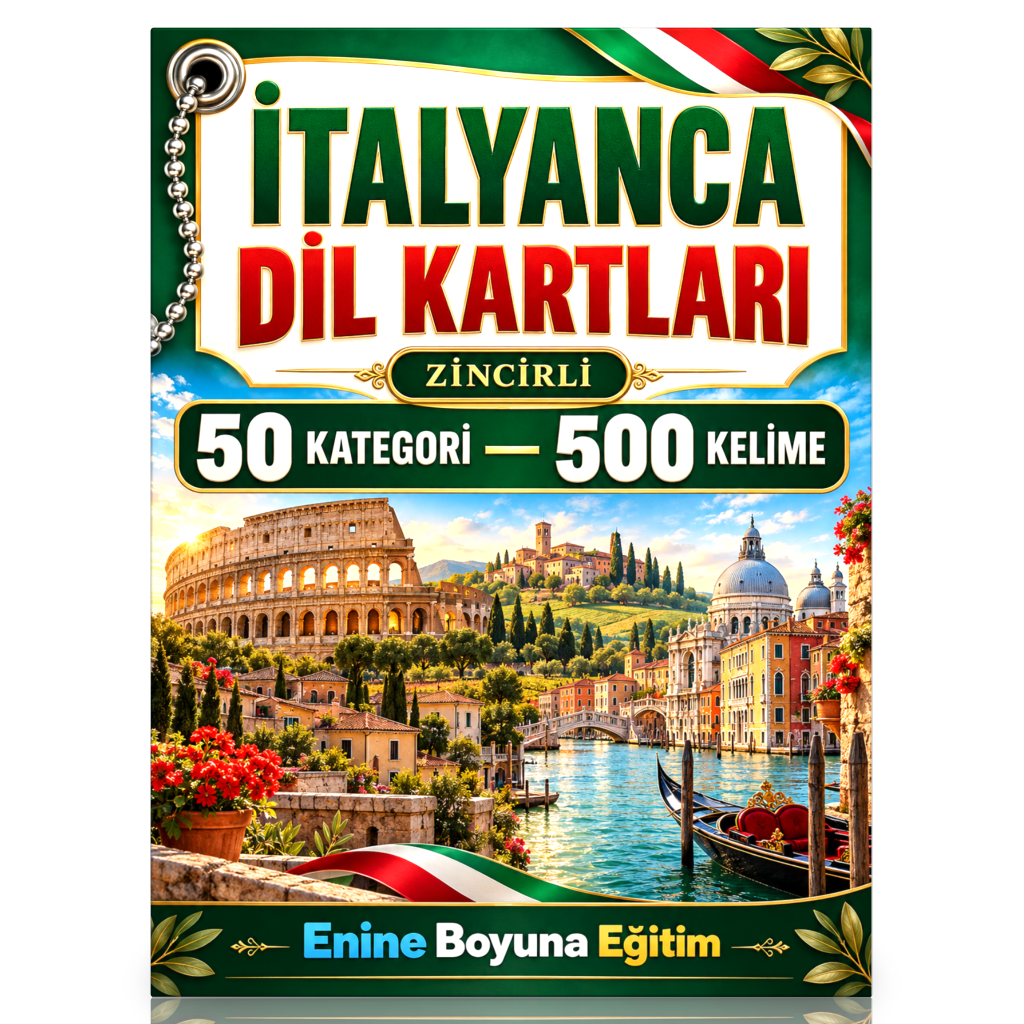 Zincirli İtalyanca Dil Kartları 