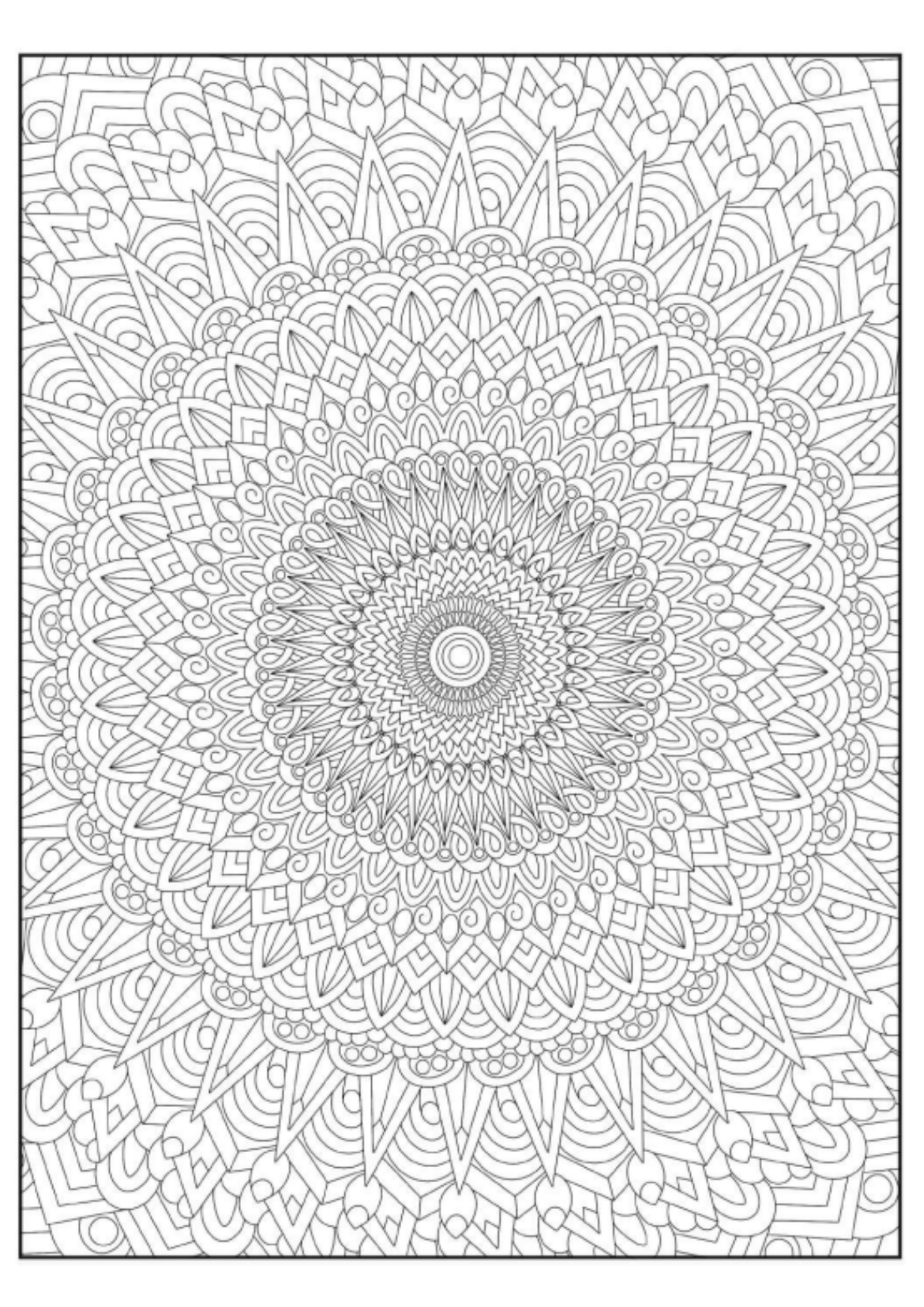 Zor Mandala Kitabı (Arkası Boş 45 Mandala)