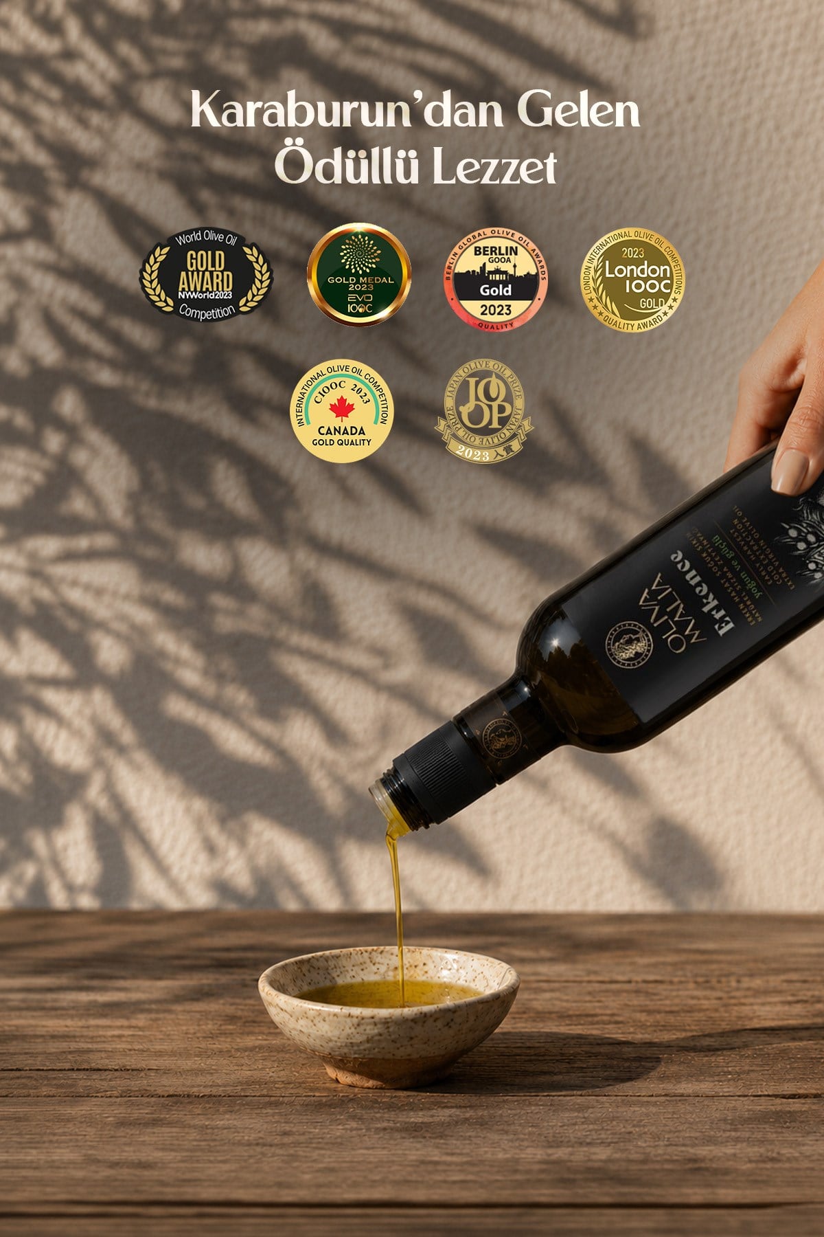 Erkence Serisi Natürel Sızma Zeytinyağı 500 ml - Soğuk Sıkım - Erken Hasat