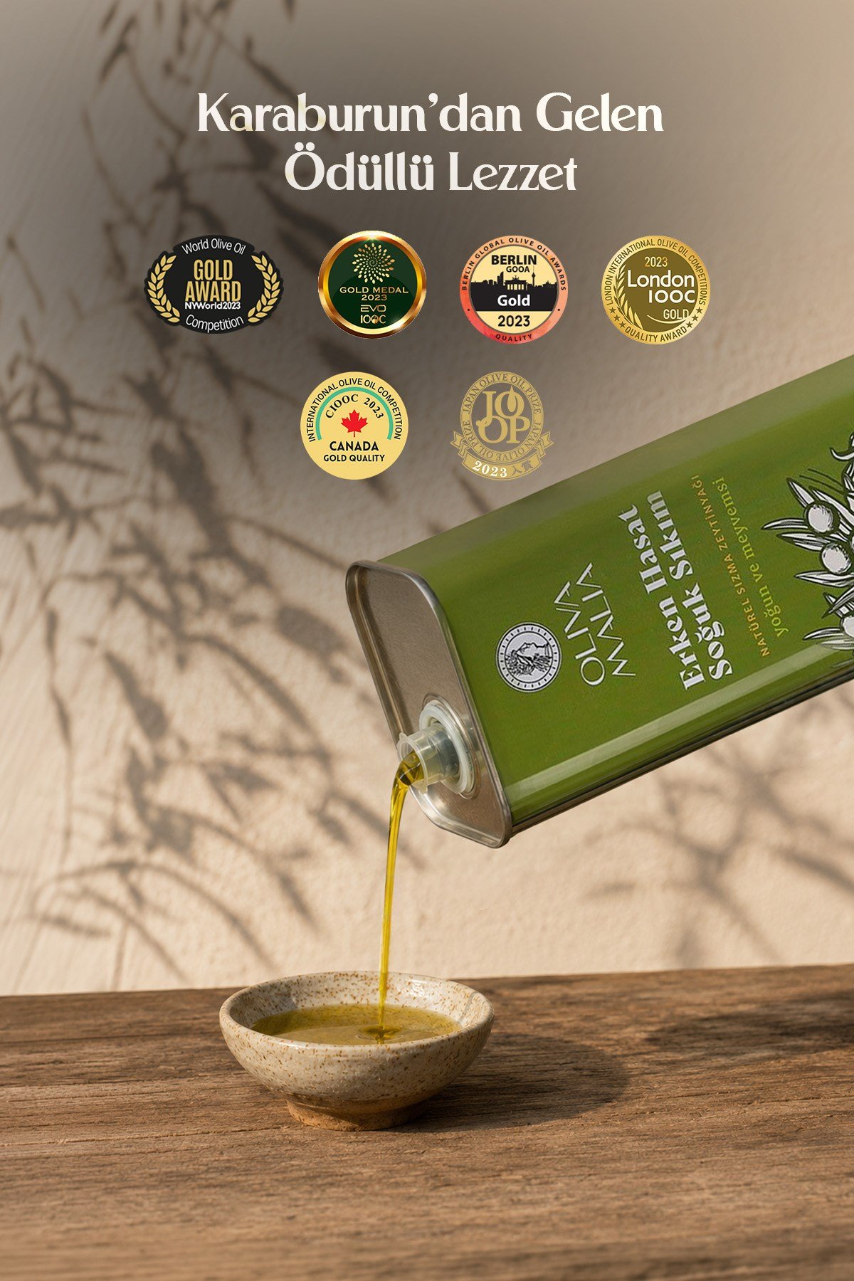 Naturel Sızma Zeytinyağı 2 lt - Soğuk Sıkım - Erken Hasat