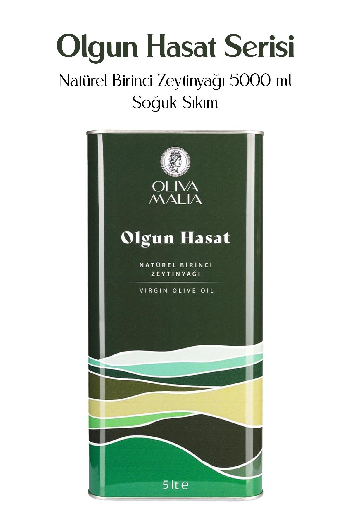 Olgun Hasat Serisi Natürel Birinci Zeytinyağı 5000 ml - Soğuk Sıkım 