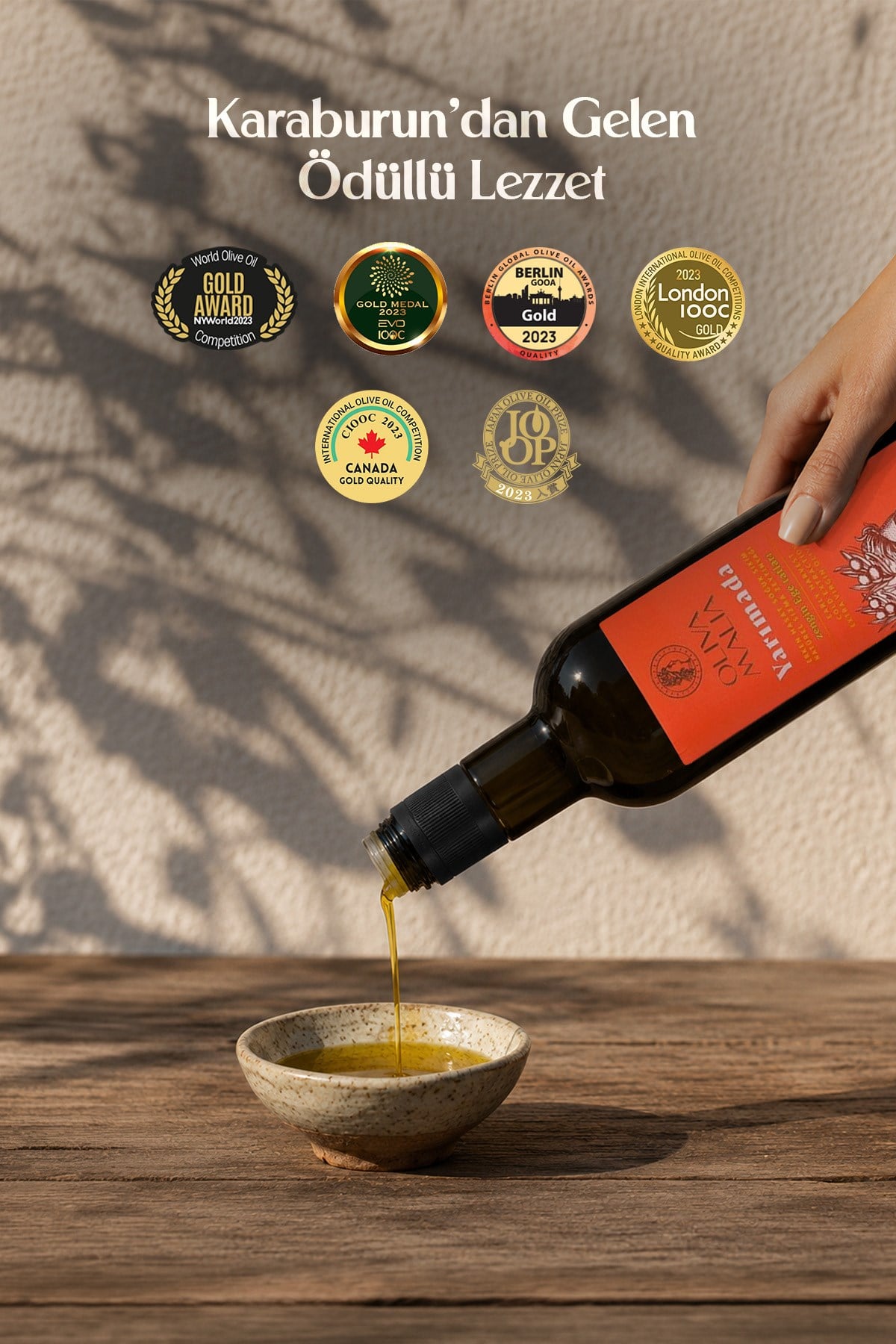 Yarımada Serisi Natürel Sızma Zeytinyağı 500 ml - Soğuk Sıkım - Erken Hasat