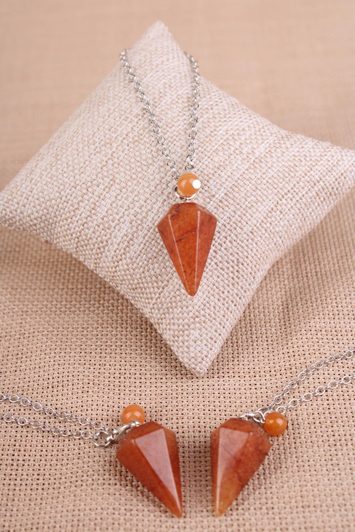 Akik Doğal Taş Pandül - Sarkaç