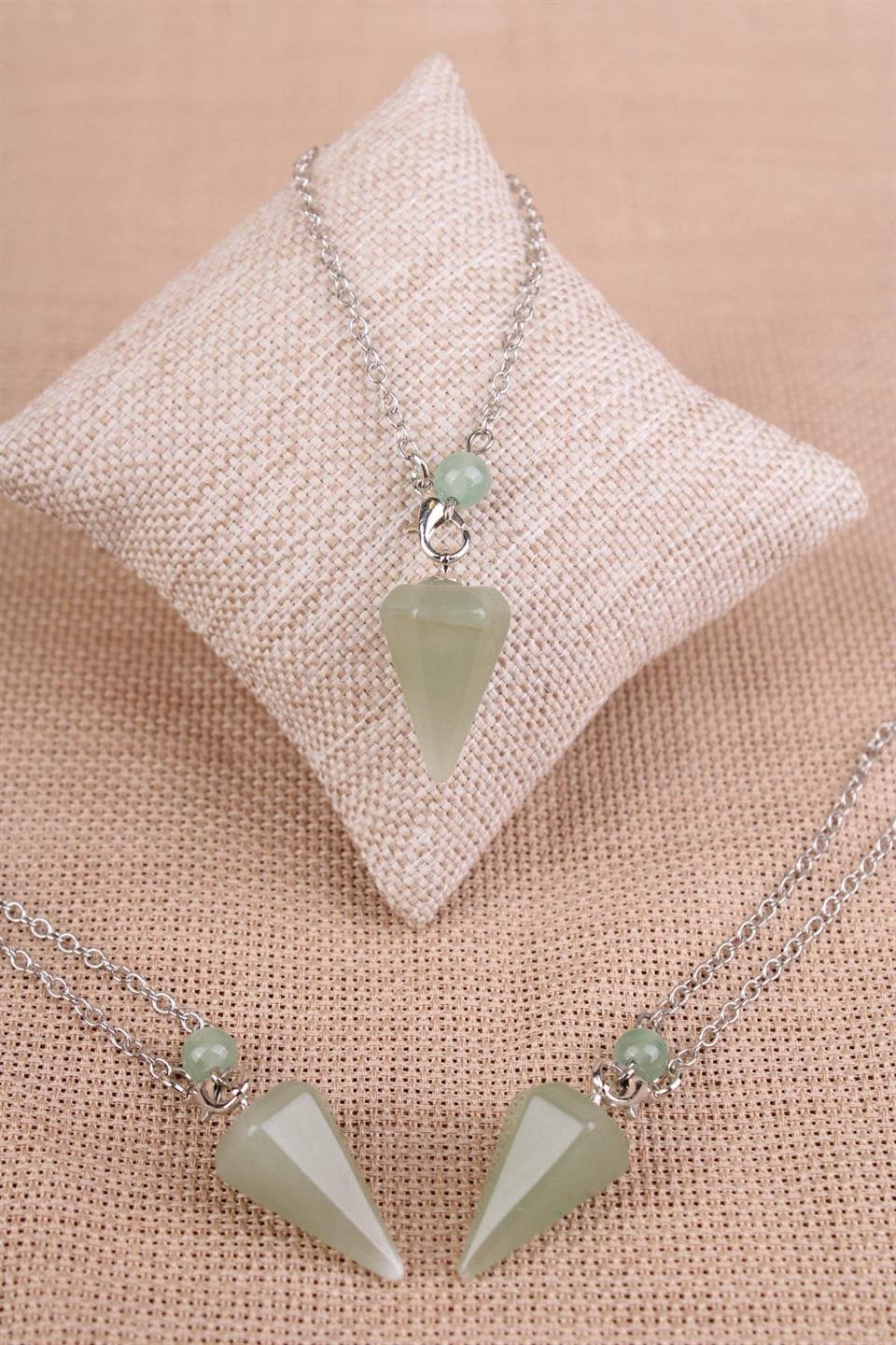 Aventurin Doğal Taş Pandül - Sarkaç