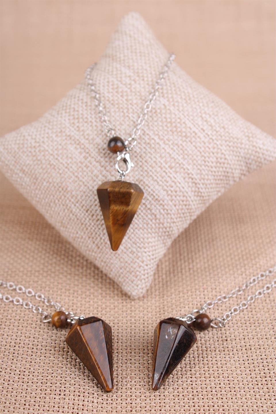 Kaplan Gözü Doğal Taş Pandül - Sarkaç