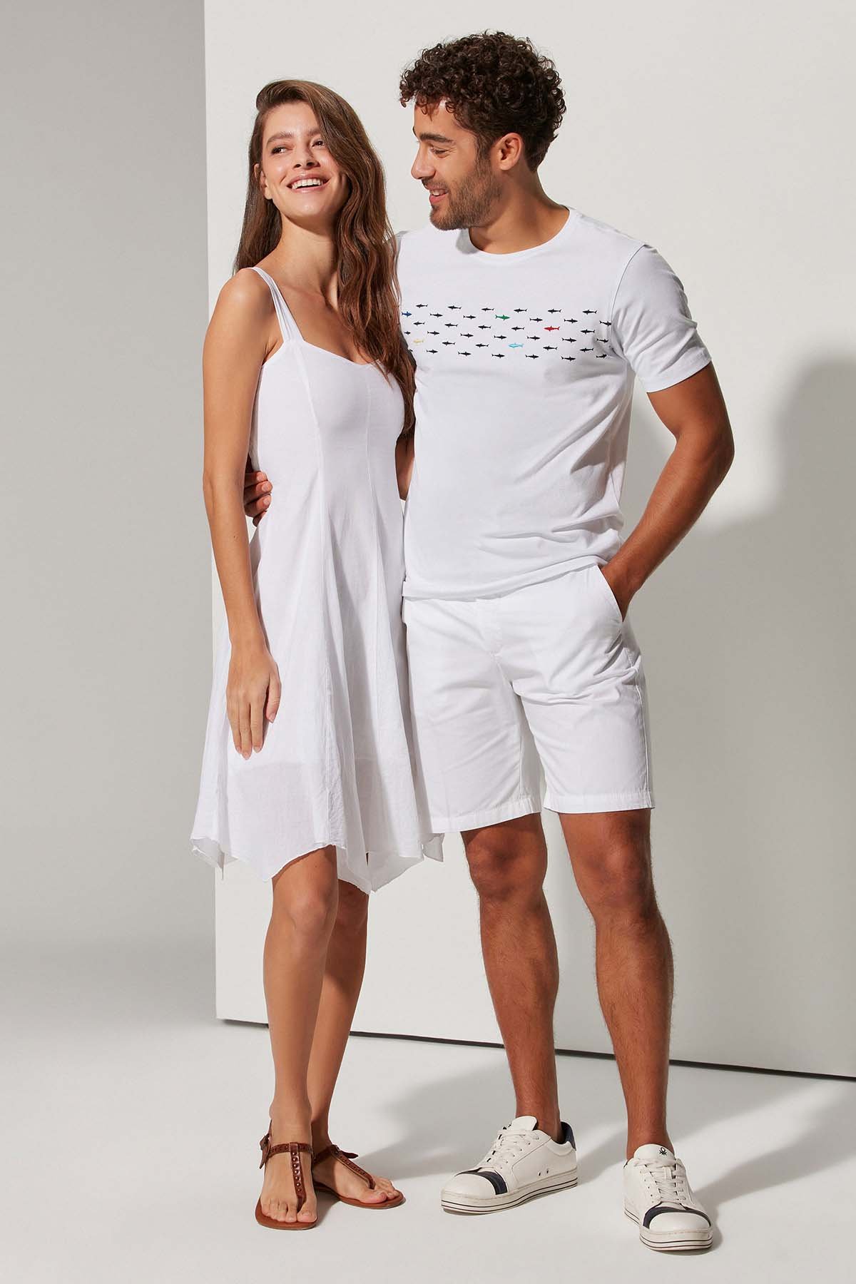 Askılı Bodrum Bezi Kısa Kadın Elbise