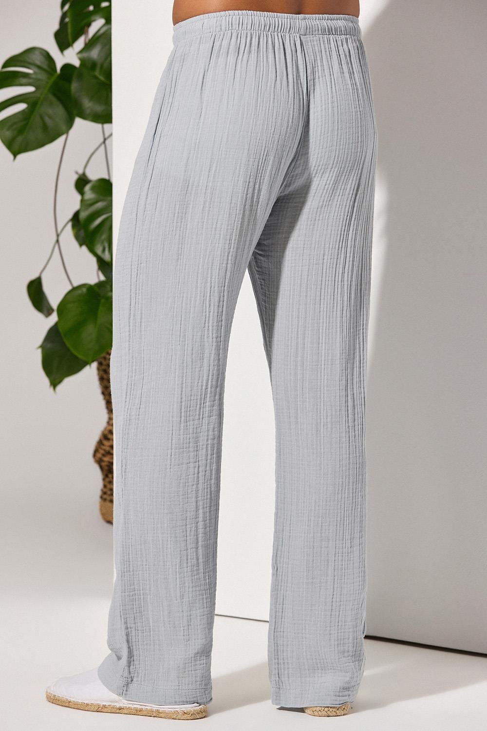 Double Face Relax Gri Unisex Pantolon