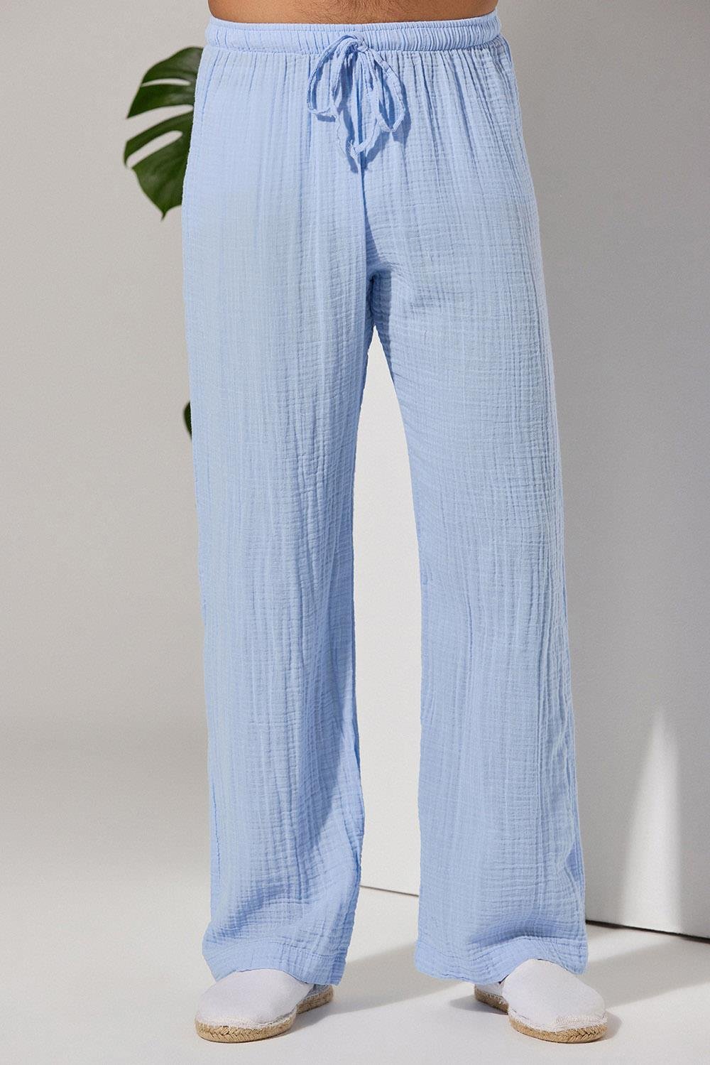 Double Face Relax Mavi Kadın Pantolon