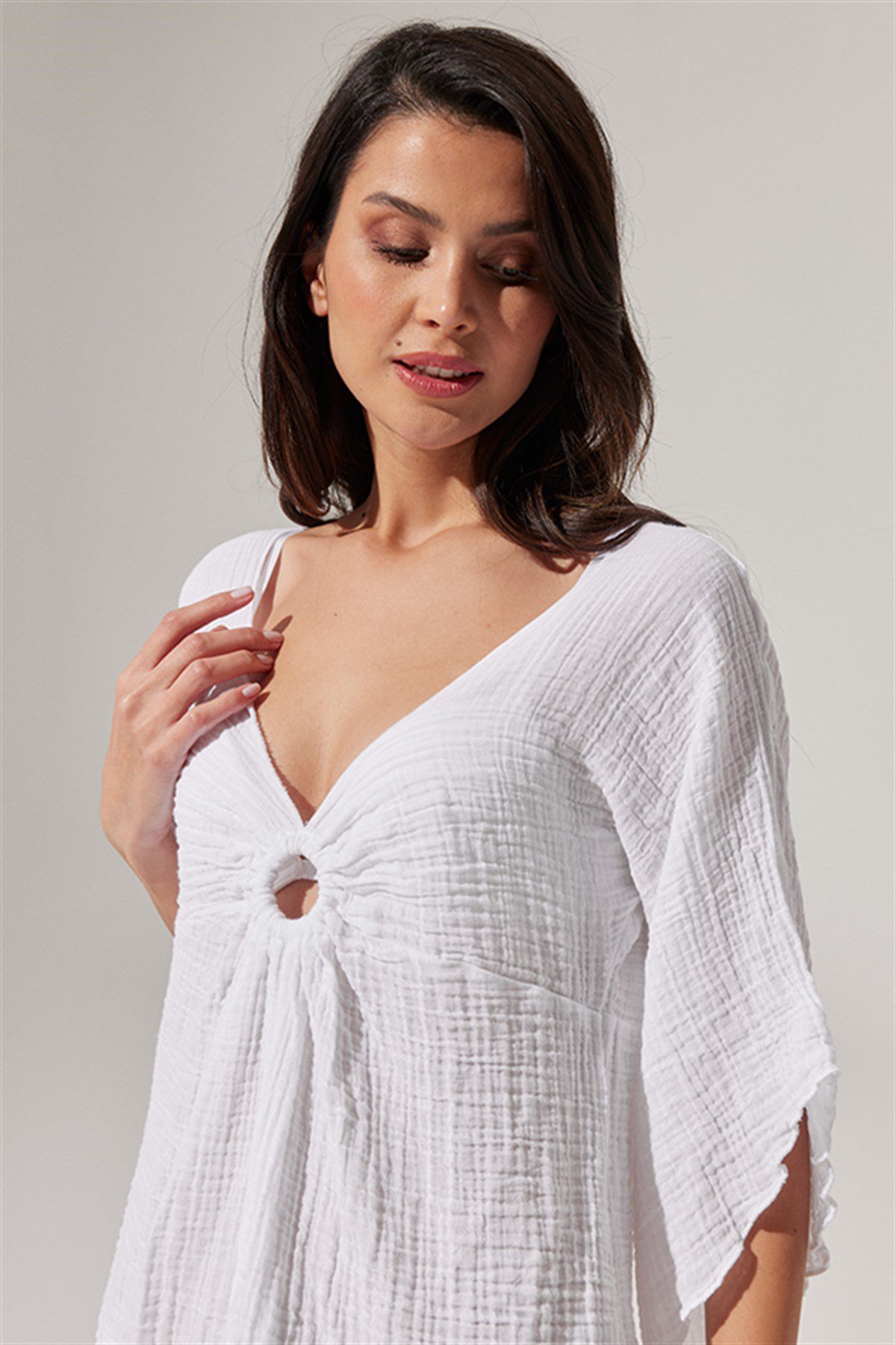 Halkalı Mini Elbise