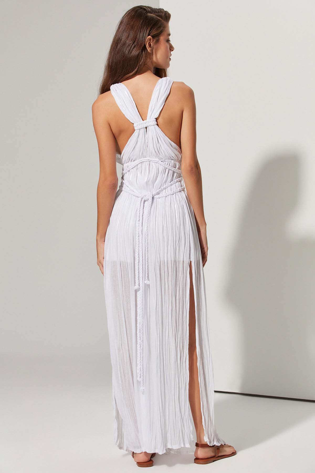 Helen Saç Örgülü Bürümcük Kadın Elbise