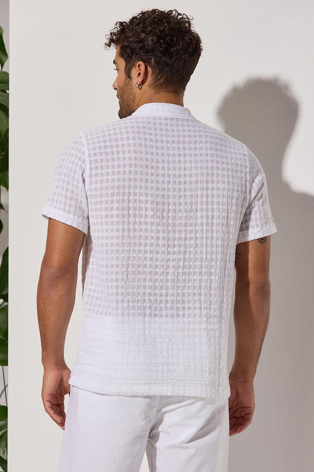 Kare Jakarlı  Resort Gömlek