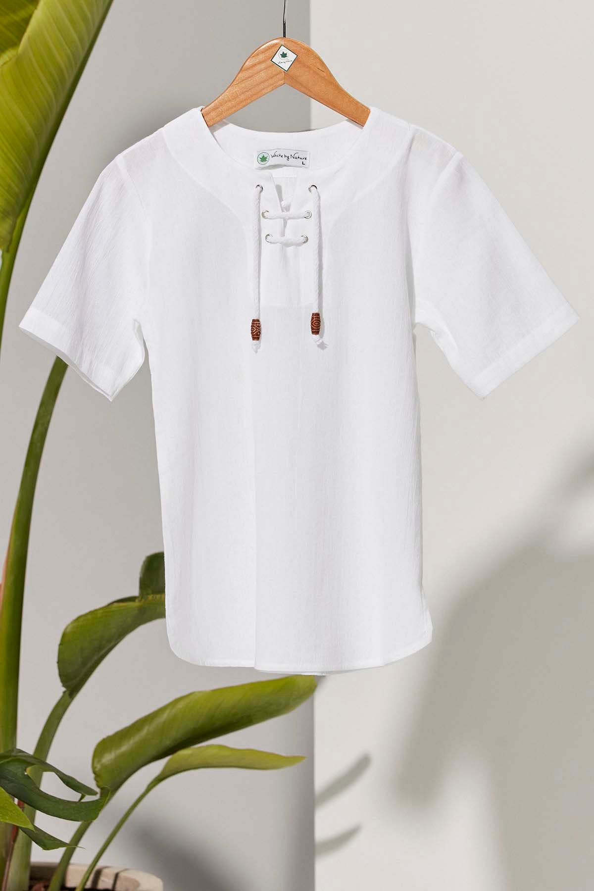 Kısa Kol Zımbalı T-Shirt