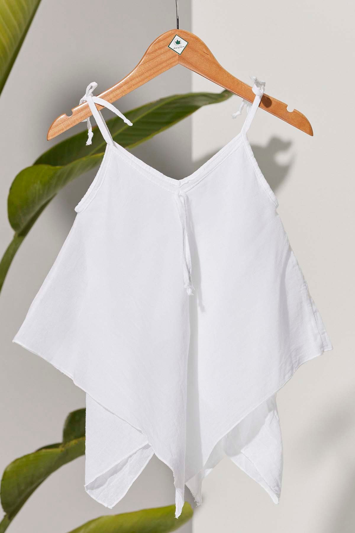 Mendil Çocuk Beyaz Elbise