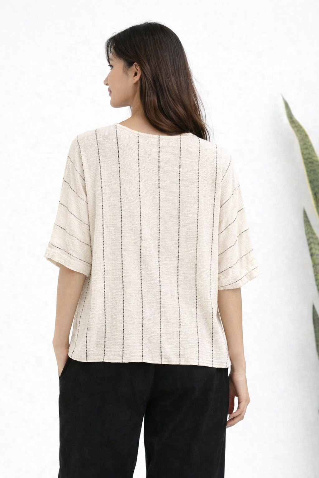 Natural Striped Blouse
