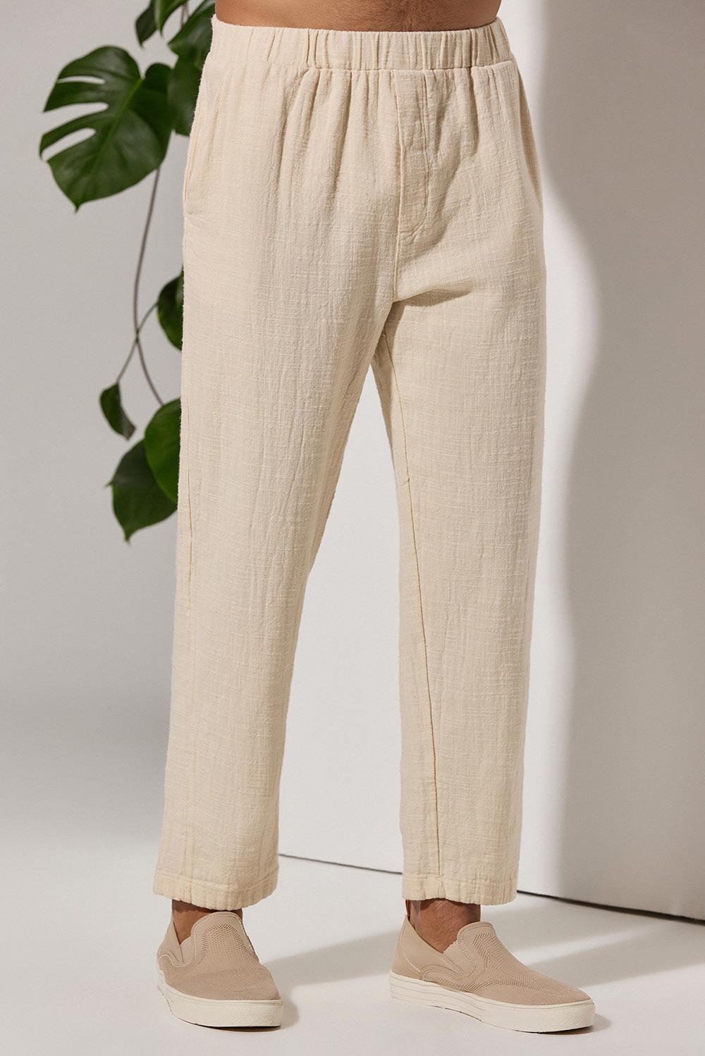 Naturel Şantuklu Erkek Pantolon