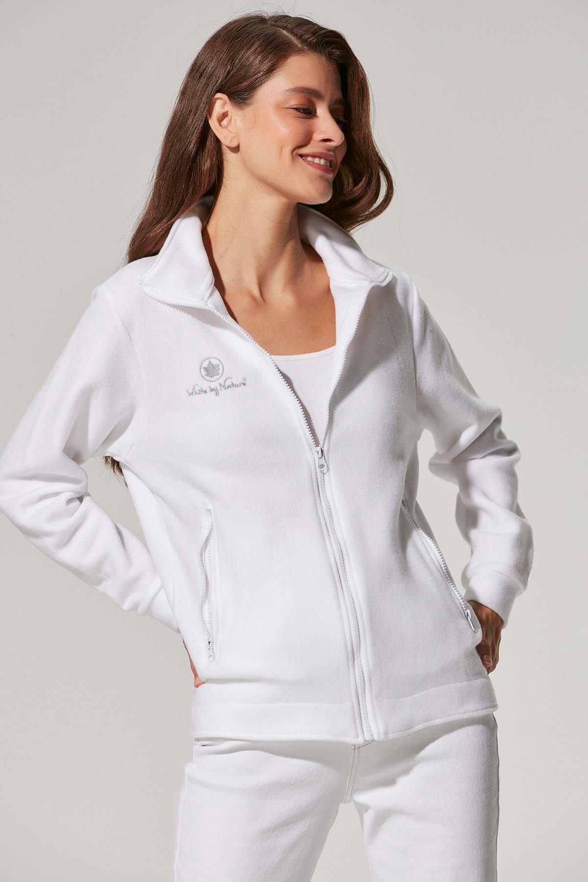 Polar Beyaz Kadın Hırka